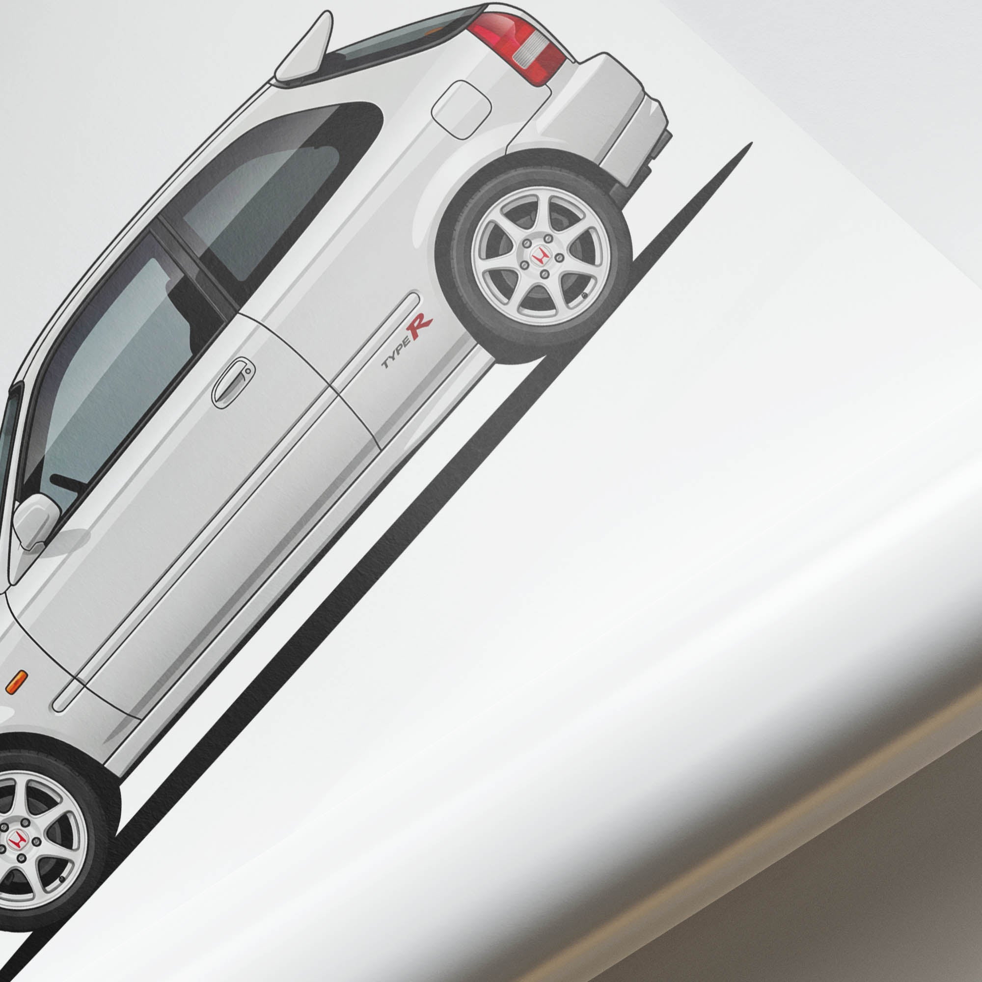 1997 Honda Civic Type R EK9 Championship – Car Print (Side)