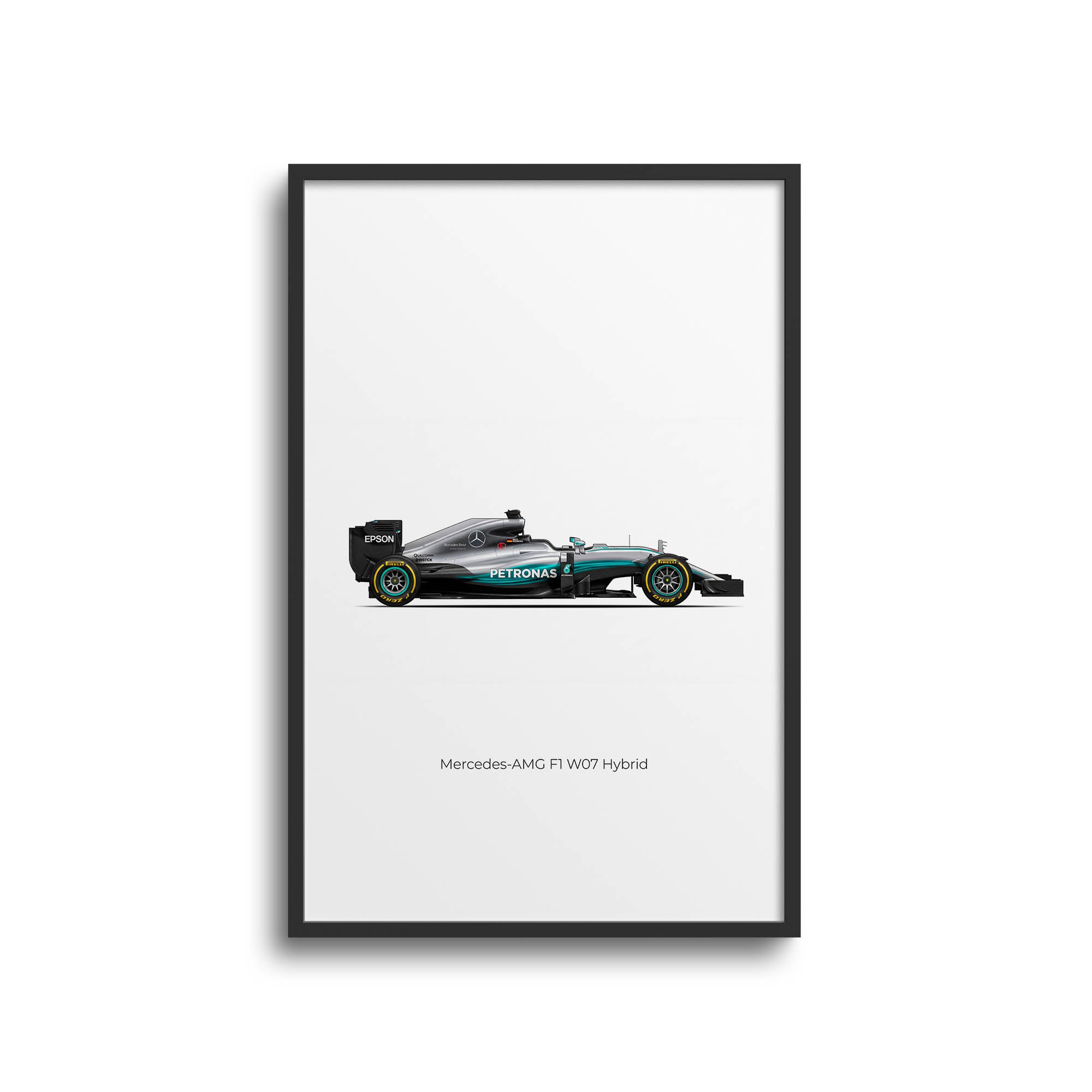 2016 Mercedes AMG W07 Hybrid Nico Rosberg – Car Print