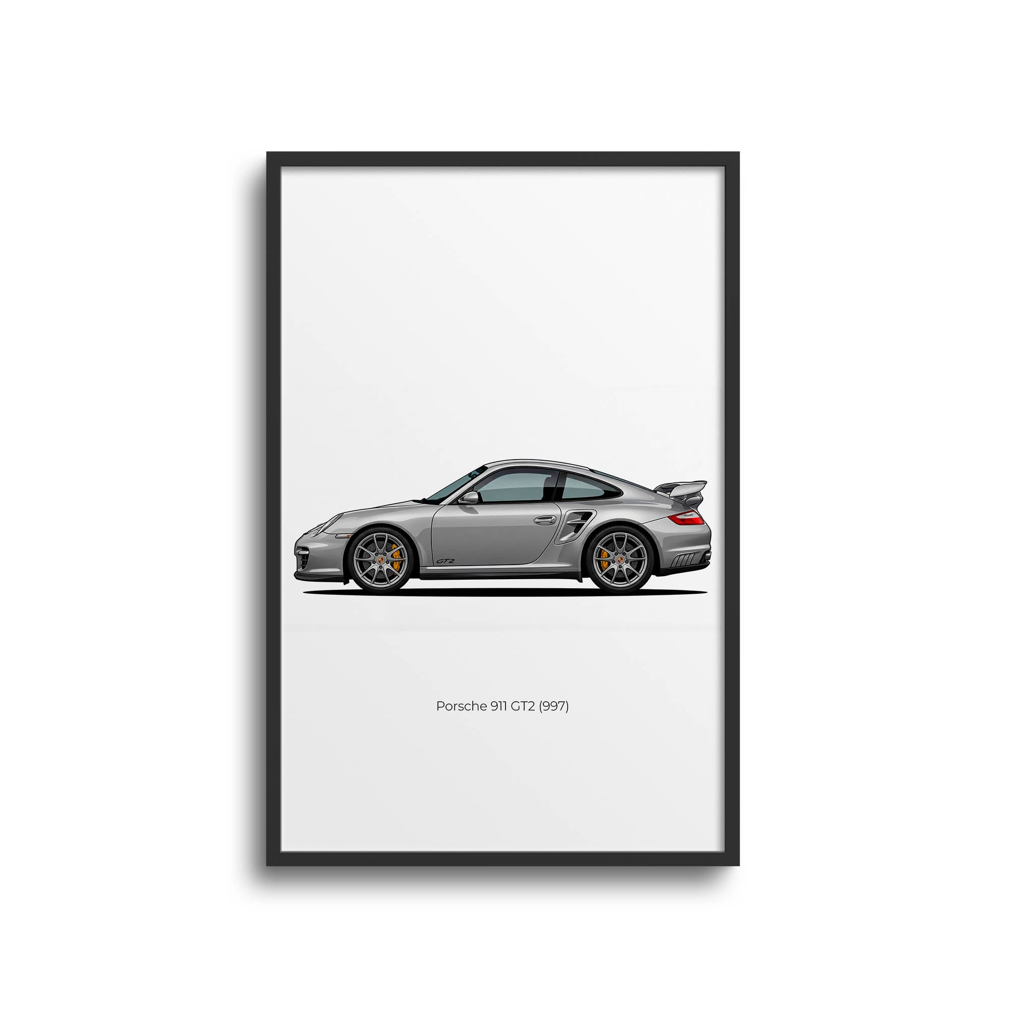 2008 Porsche 911 GT2 – Car Print (Side)