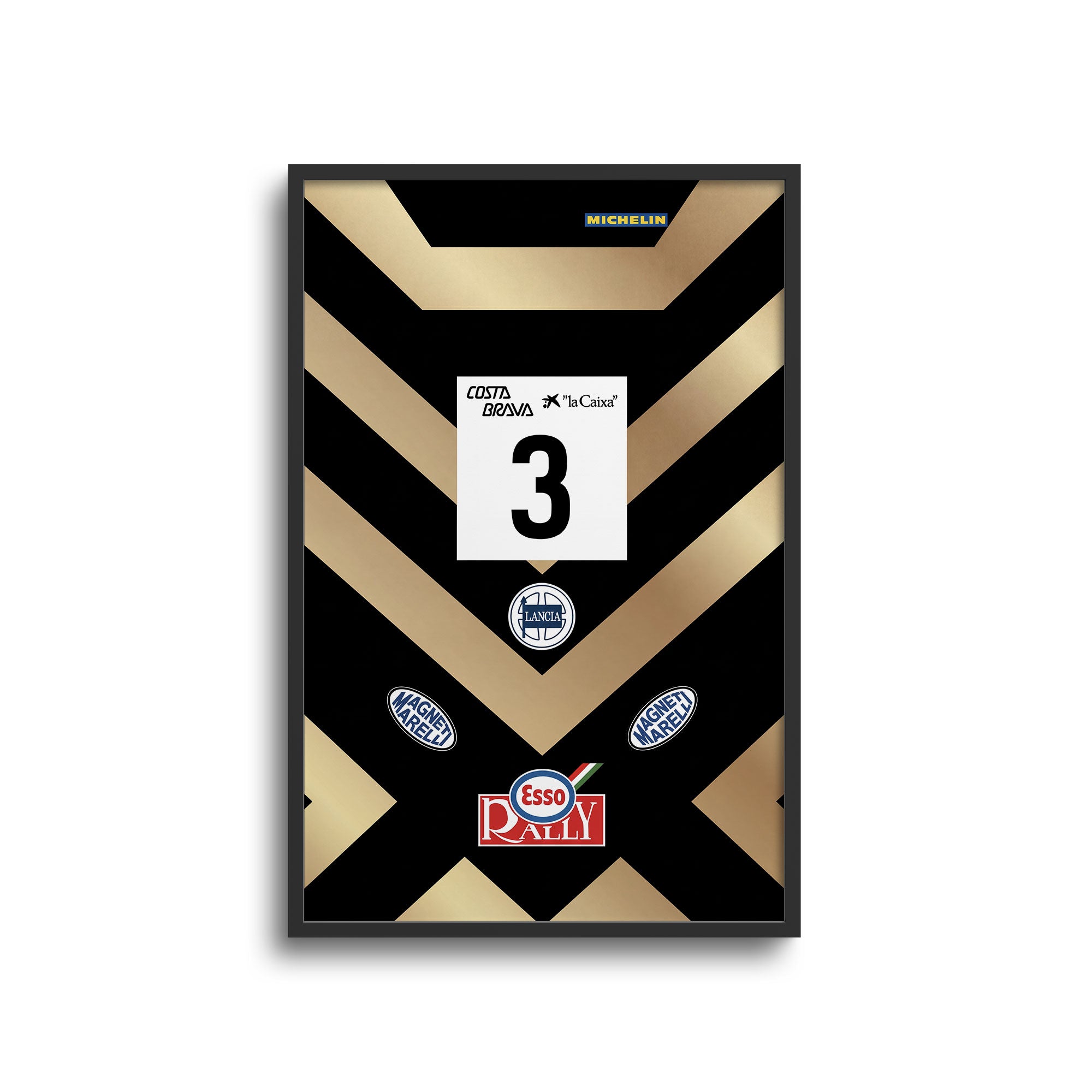 Lancia Delta S4 Poster - 1986 Rally Car Print | Martini Livery Art