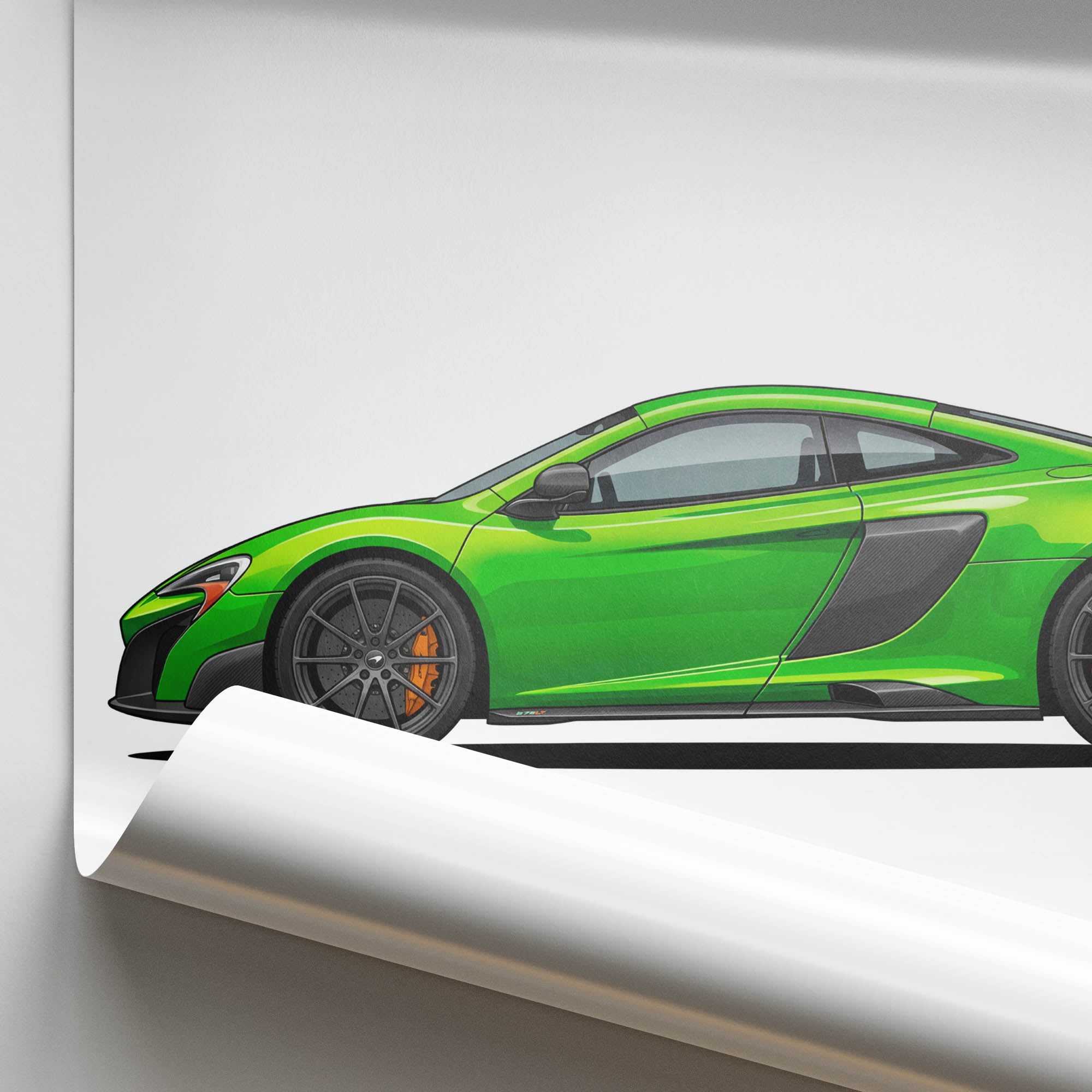 2015 McLaren 675LT Napier – Car Print (Side)