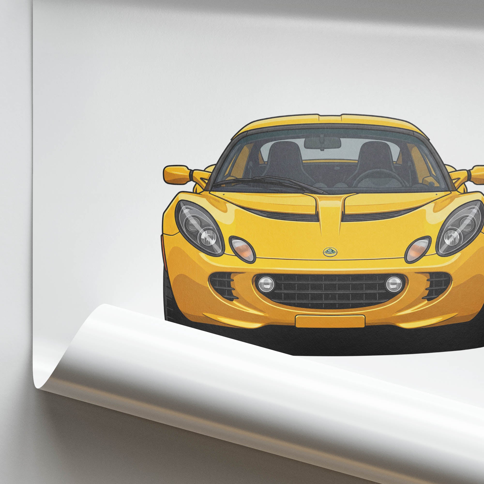 2005 Lotus Elise 111R Saffron – Car Print