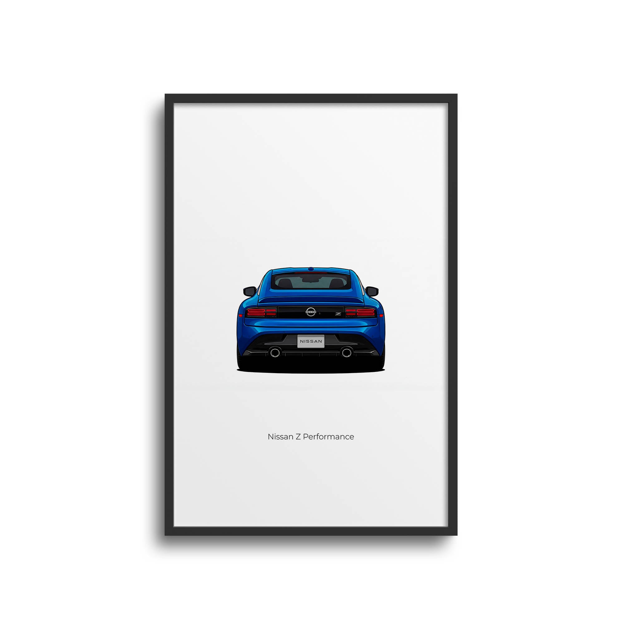 Nissan Z Poster - 2023 Seiran Blue Performance Car Wall Decor Print
