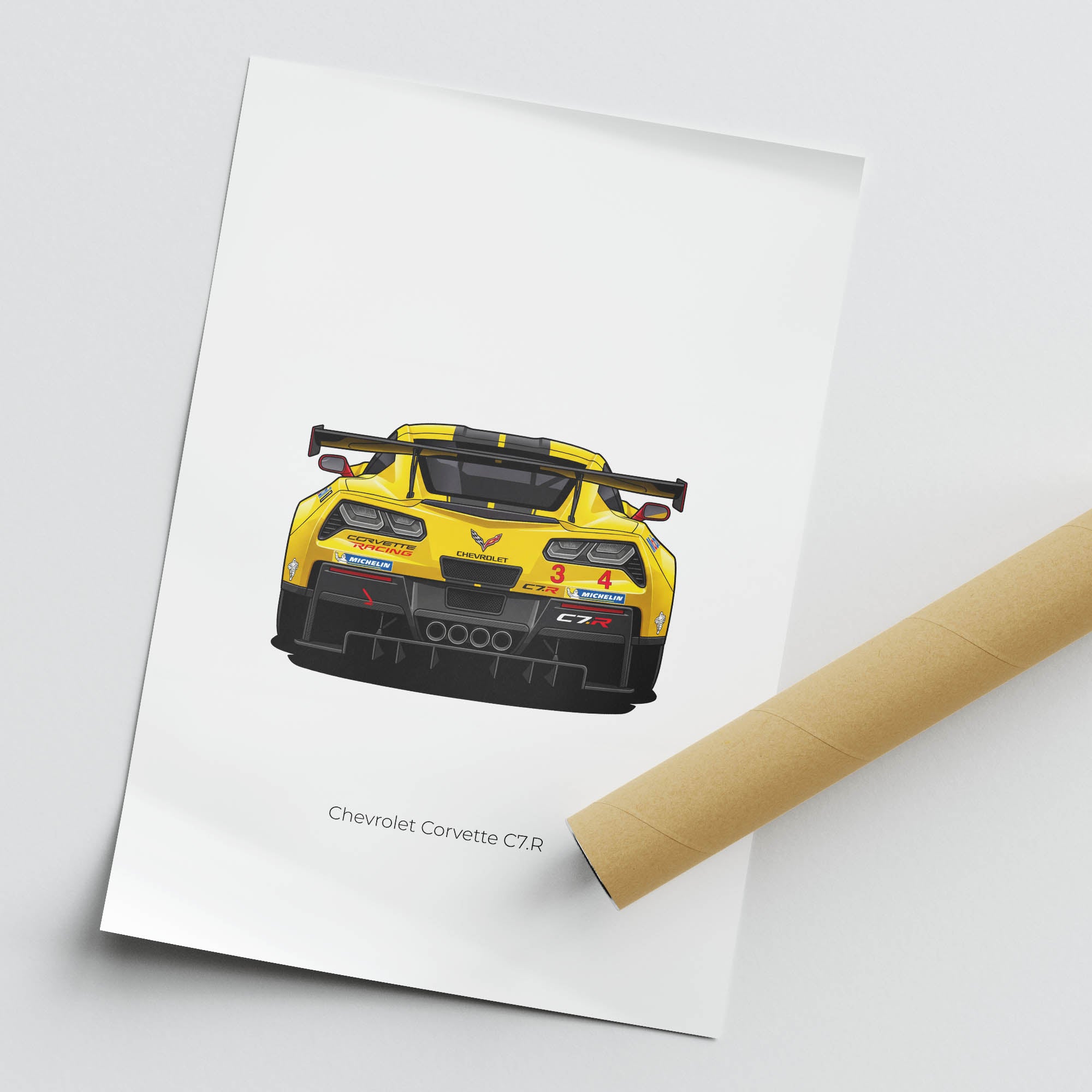 2015 Chevrolet Corvette C7 R Velocity – Car Print