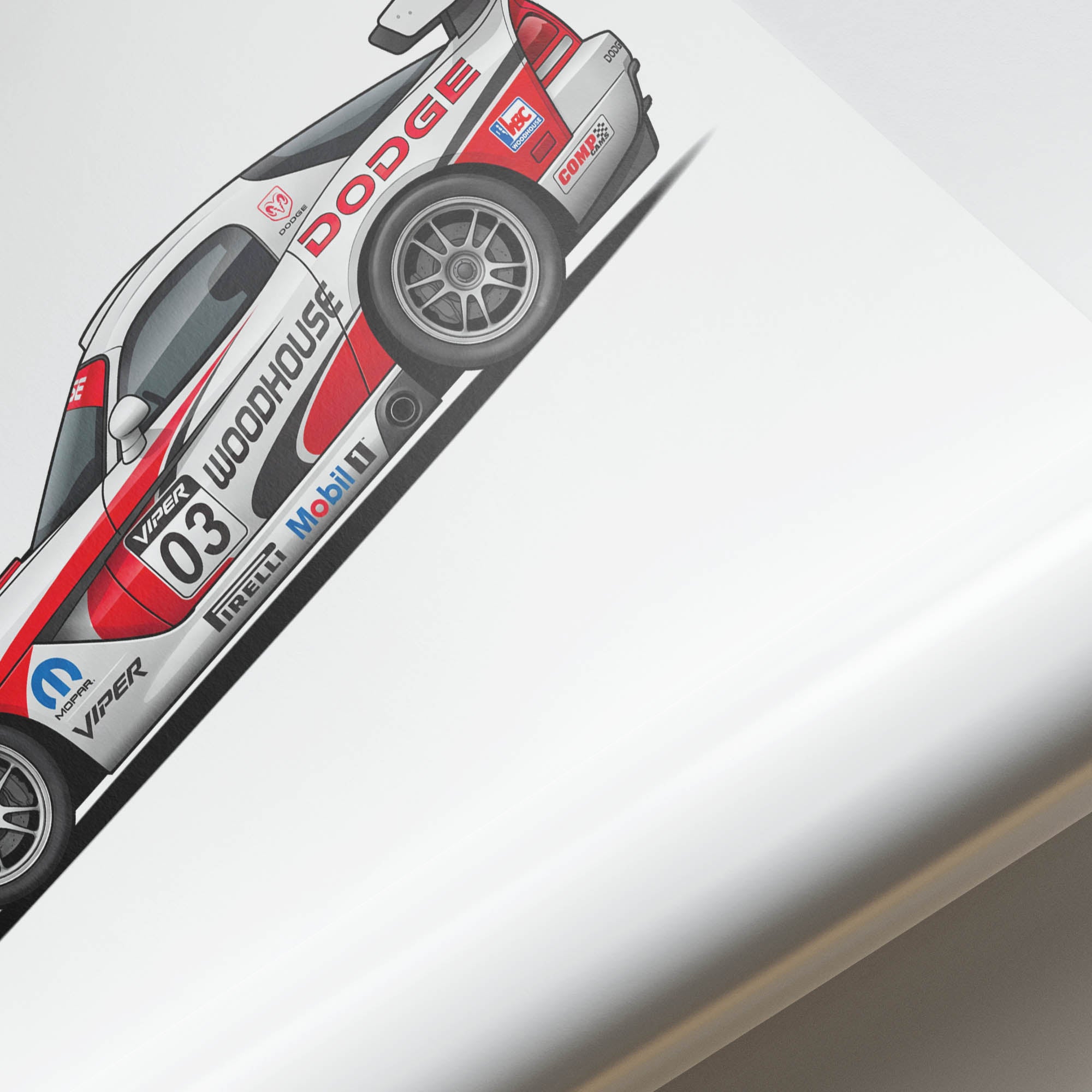 2003 Dodge Viper Competition Coupe Woodhouse – Car Print