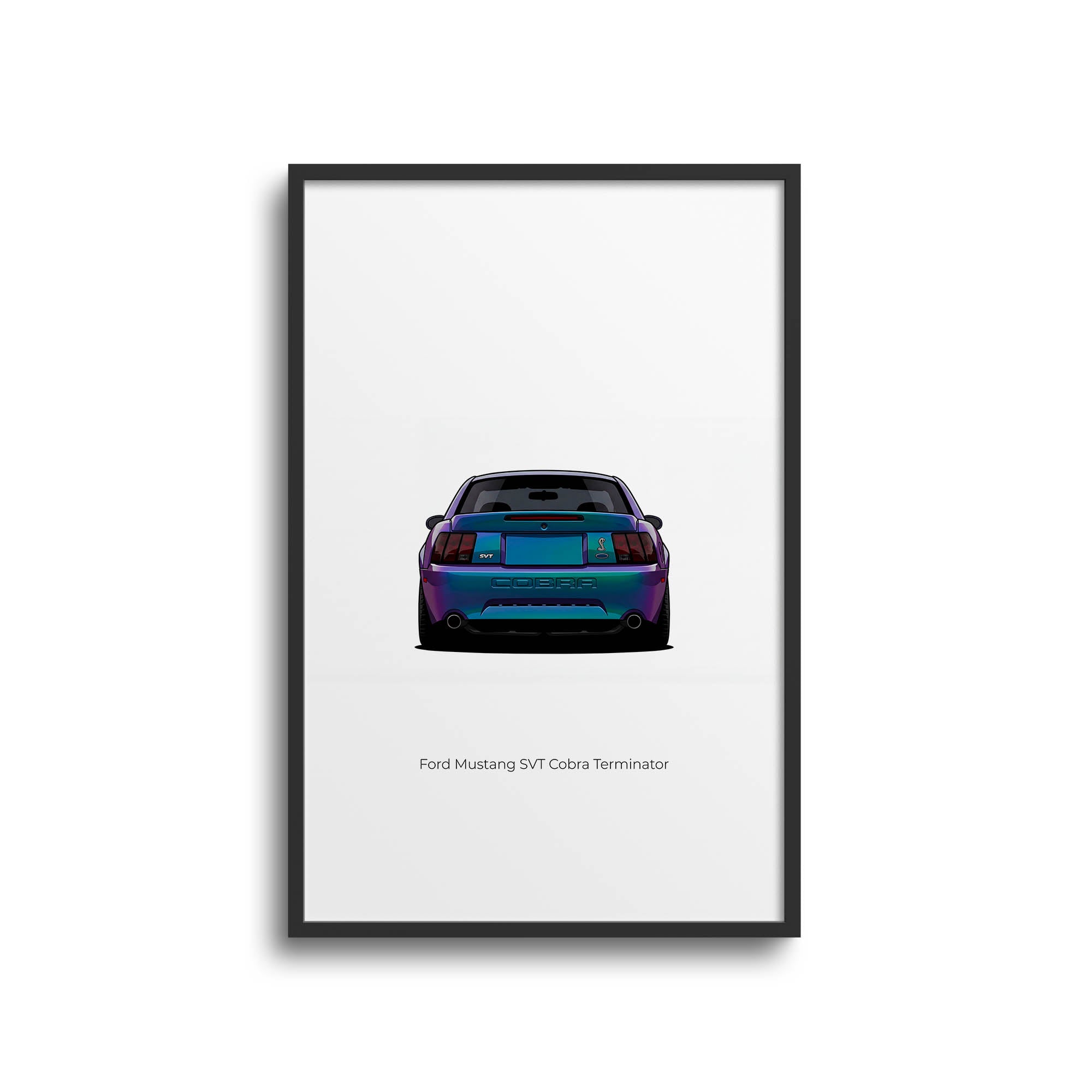2004 Ford Mustang Svt Cobra Terminator – Car Print (Back)