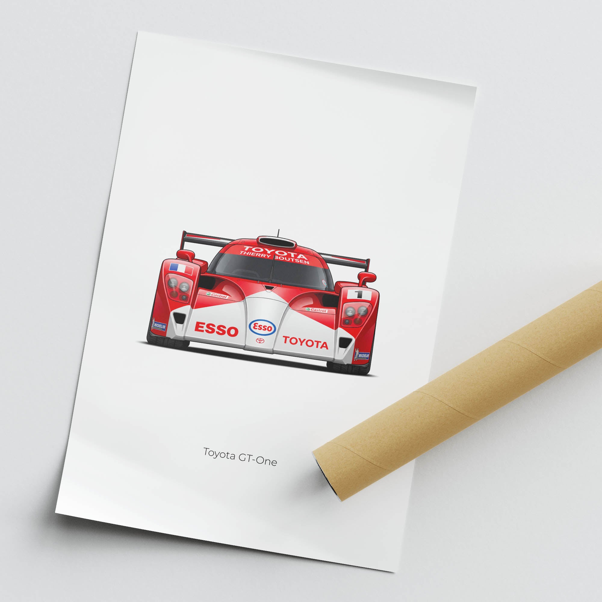 1998 Toyota GT One Thierry Boutsen – Car Print (Front)