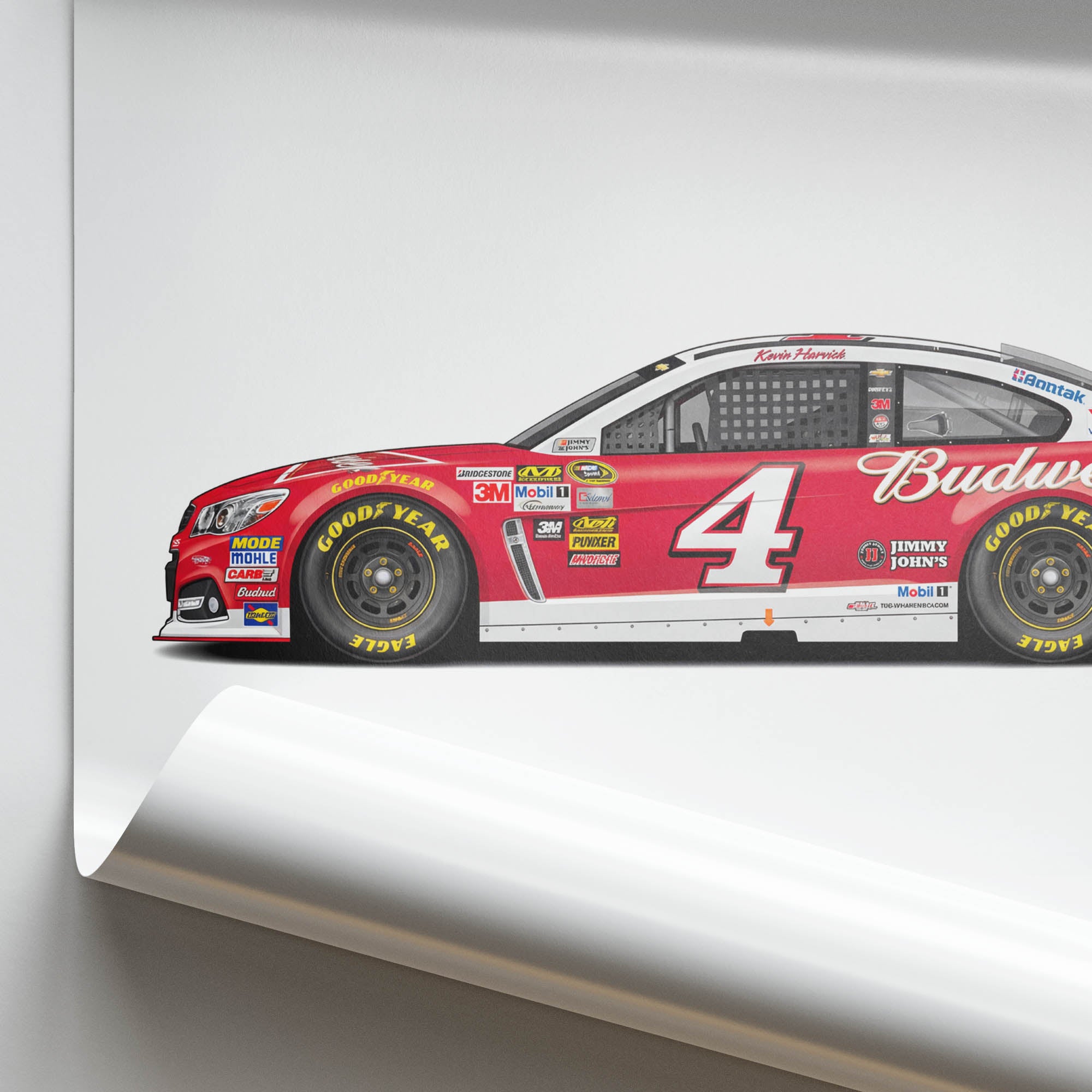 2014 Chevrolet SS Kevin Harvick Budweiser – Car Print