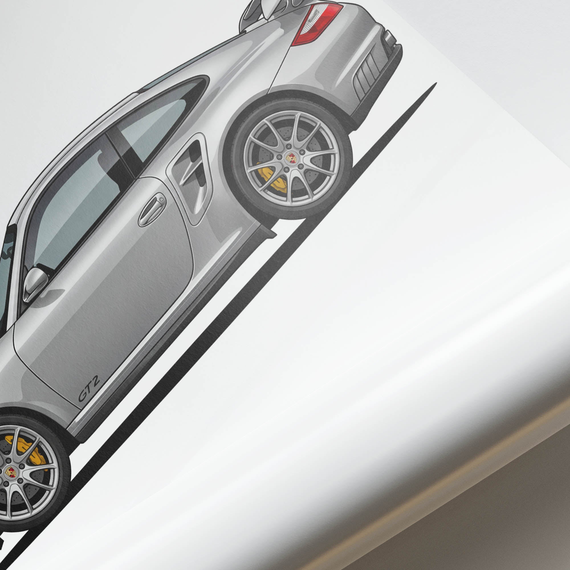 2008 Porsche 911 GT2 – Car Print (Side)