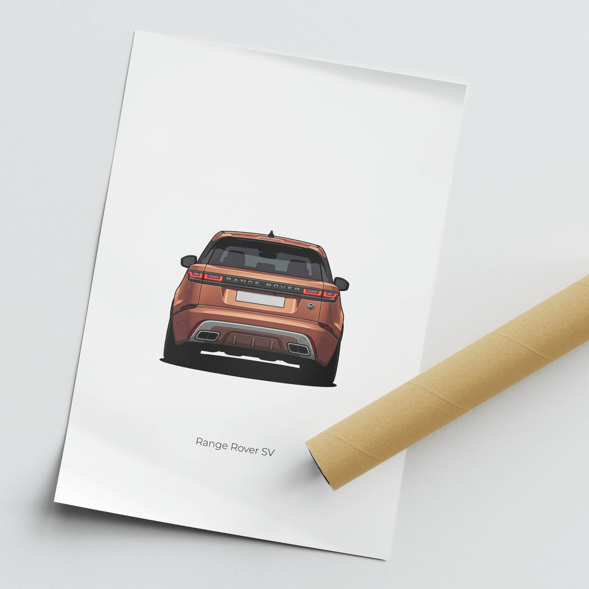 2023 Range Rover SV Sunrise Copper Satin – Car Print