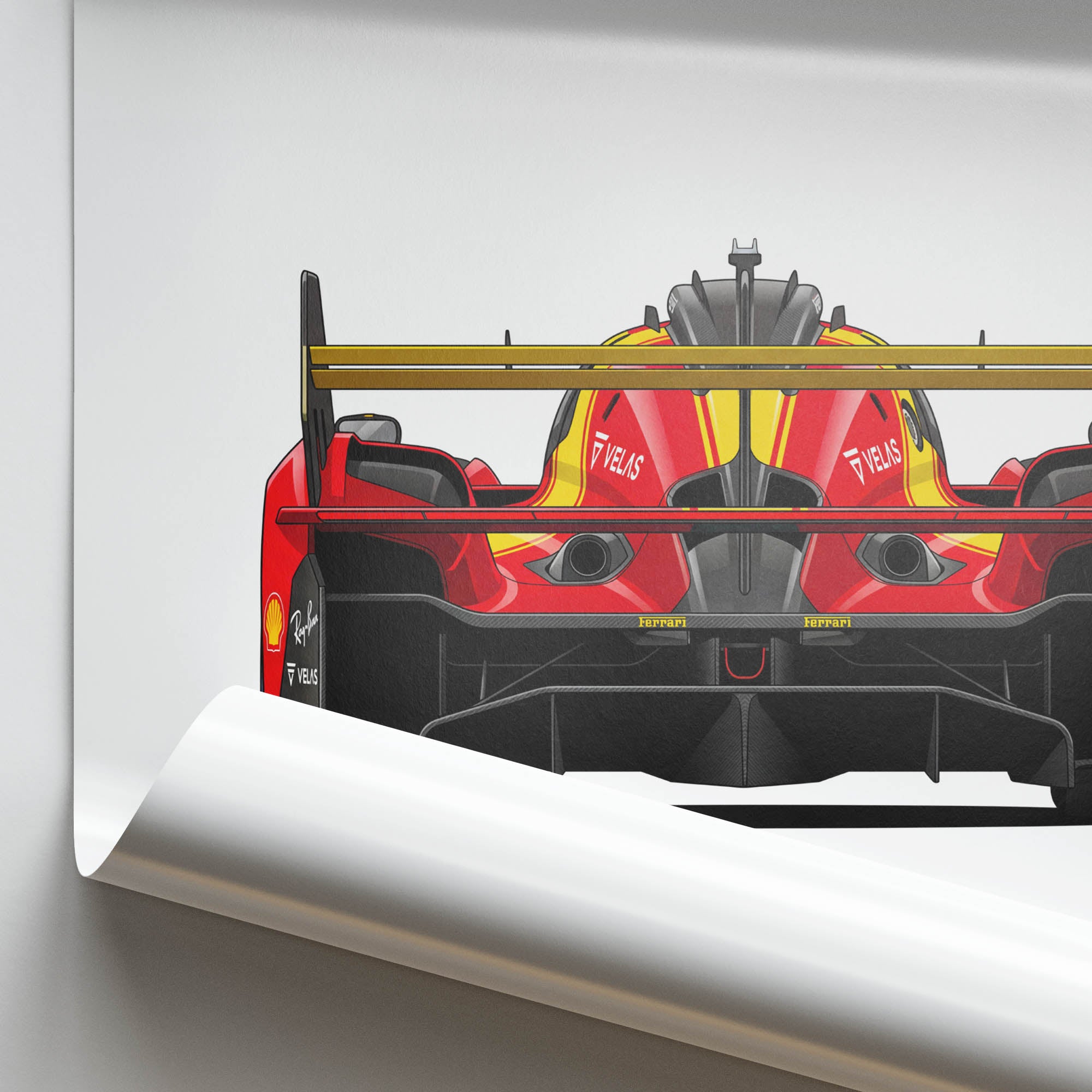 2025 Ferrari 499P Hypercar Scuderia Ferrari – Car Print