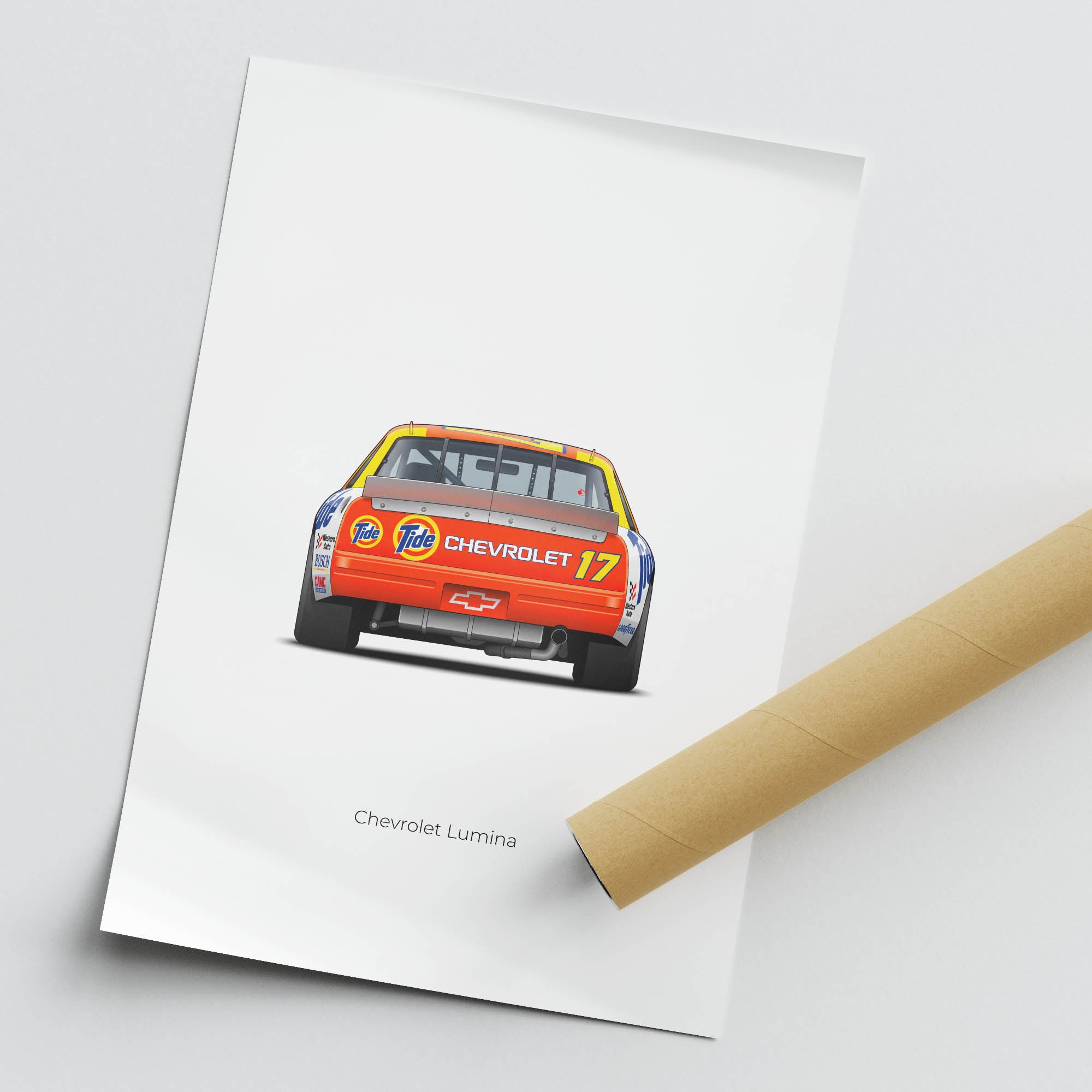1990 Chevrolet Lumina Darrell Waltrip Tide – Car Print