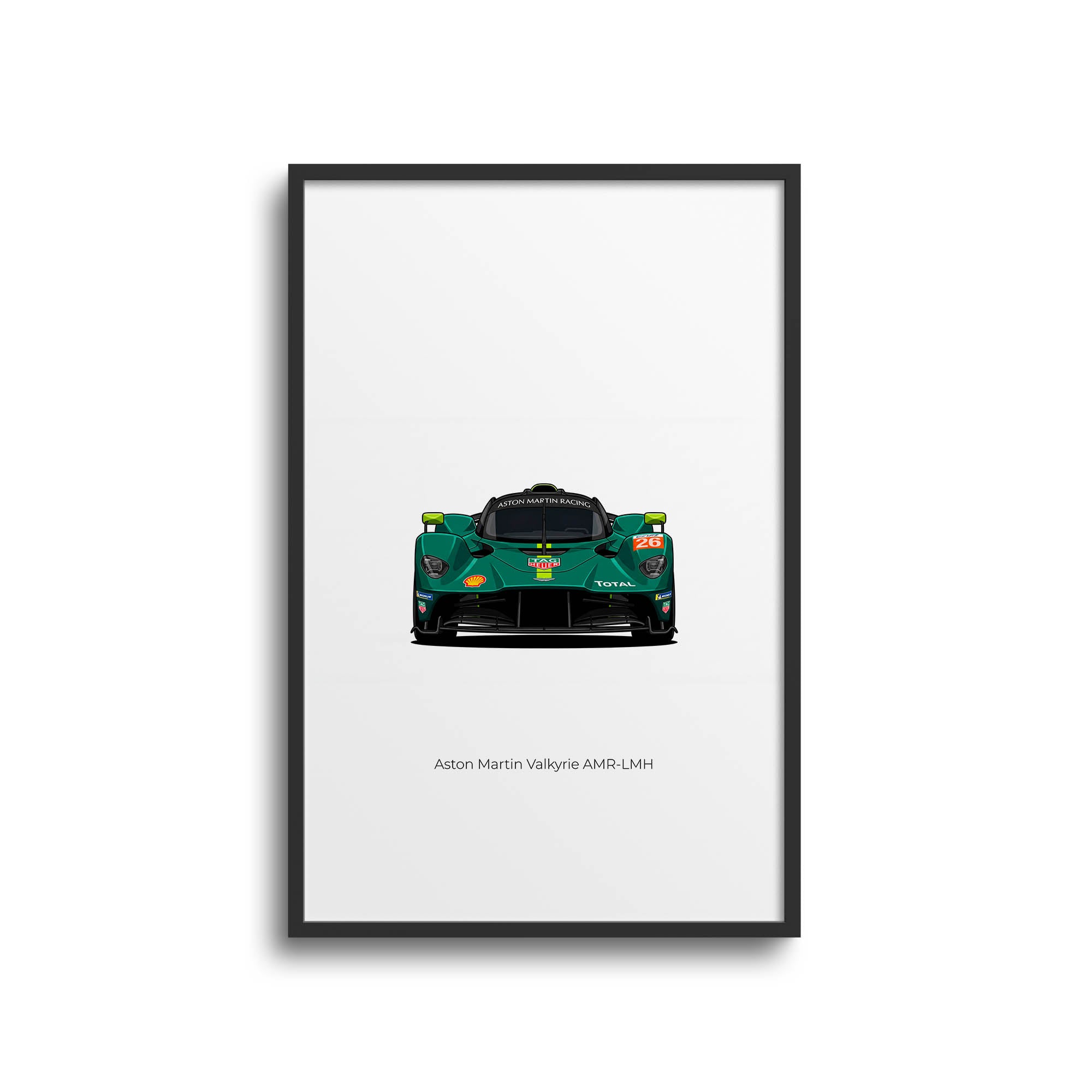 Aston Martin Valkyrie Poster – 2025 LMH Hypercar Racing Livery Art Print