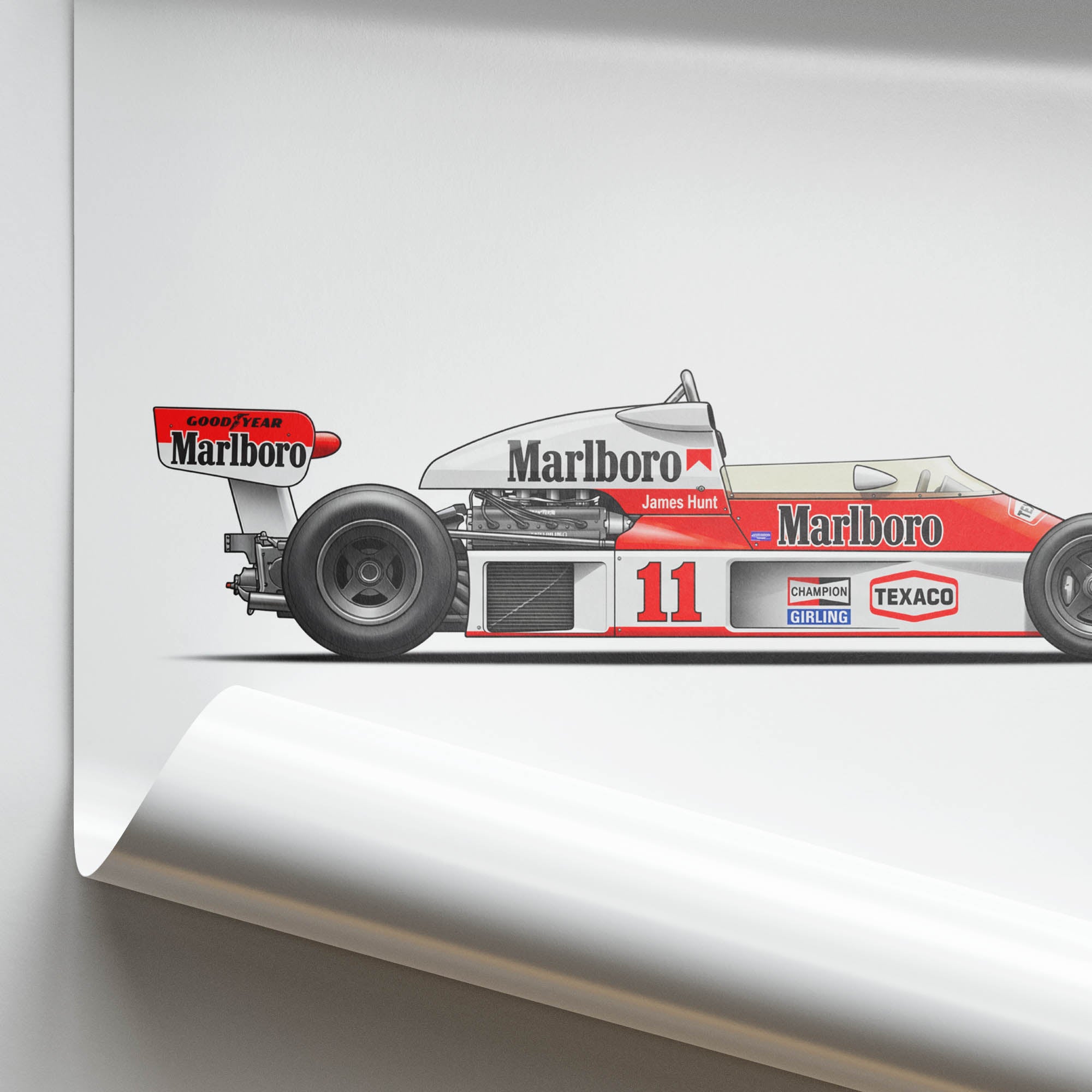 1976 McLaren M23 James Hunt – Car Print