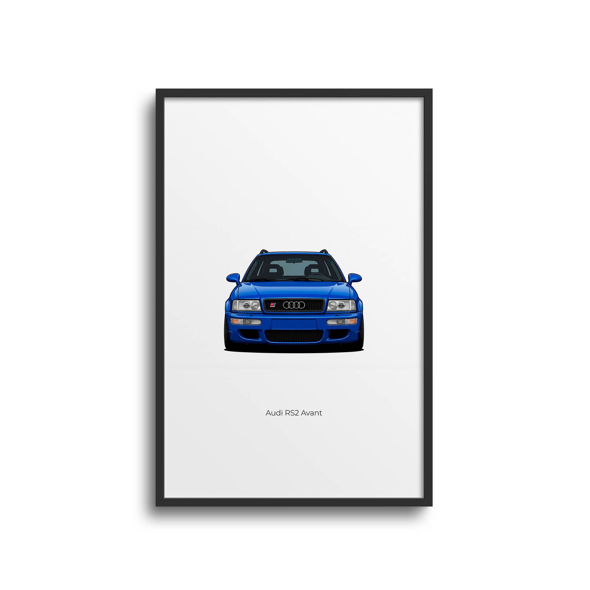 Audi RS2 Avant Poster - 1994 Nogaro Blue Classic Car Print | Limited Edition