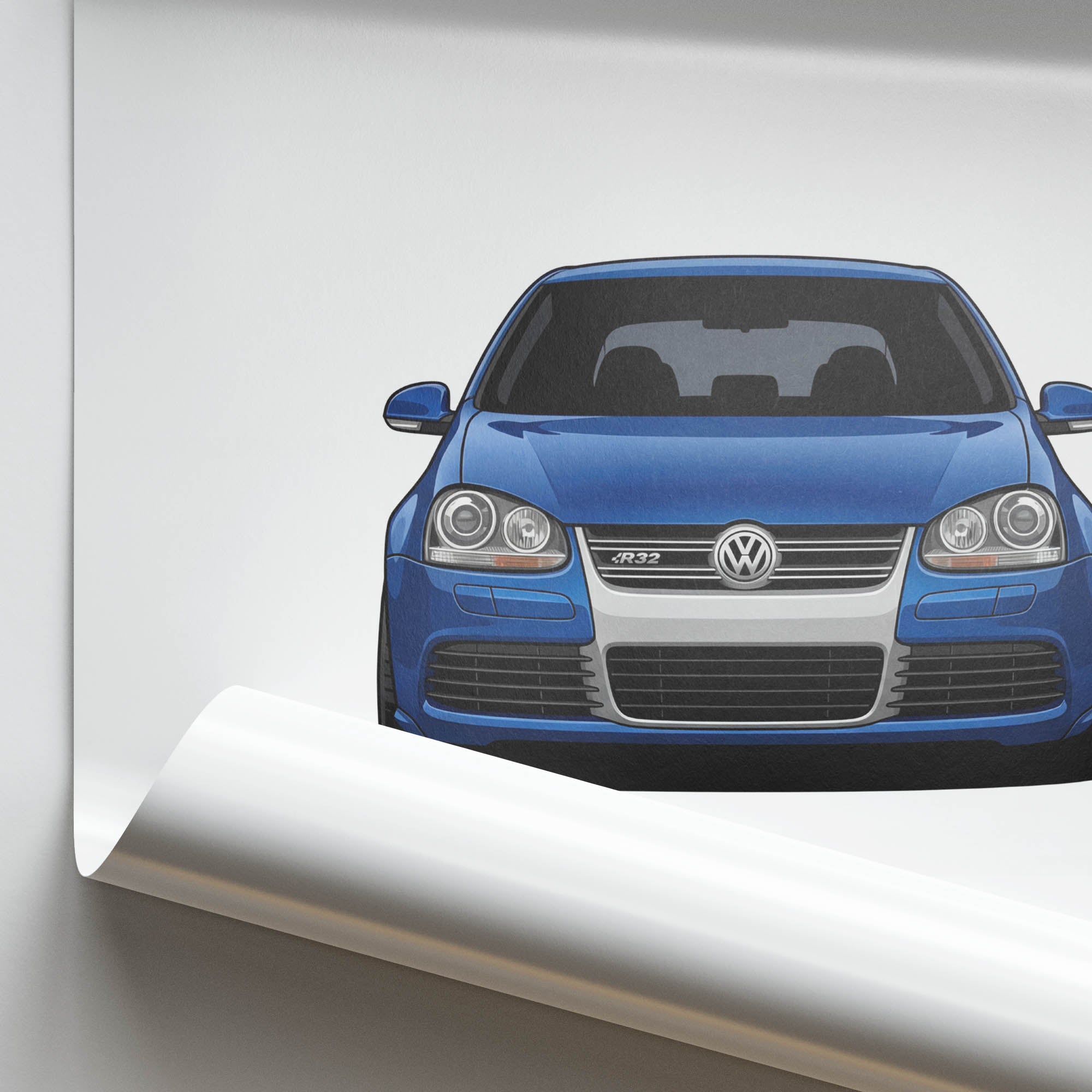 2005 Volkswagen Golf R32 MK5 Deep – Car Print