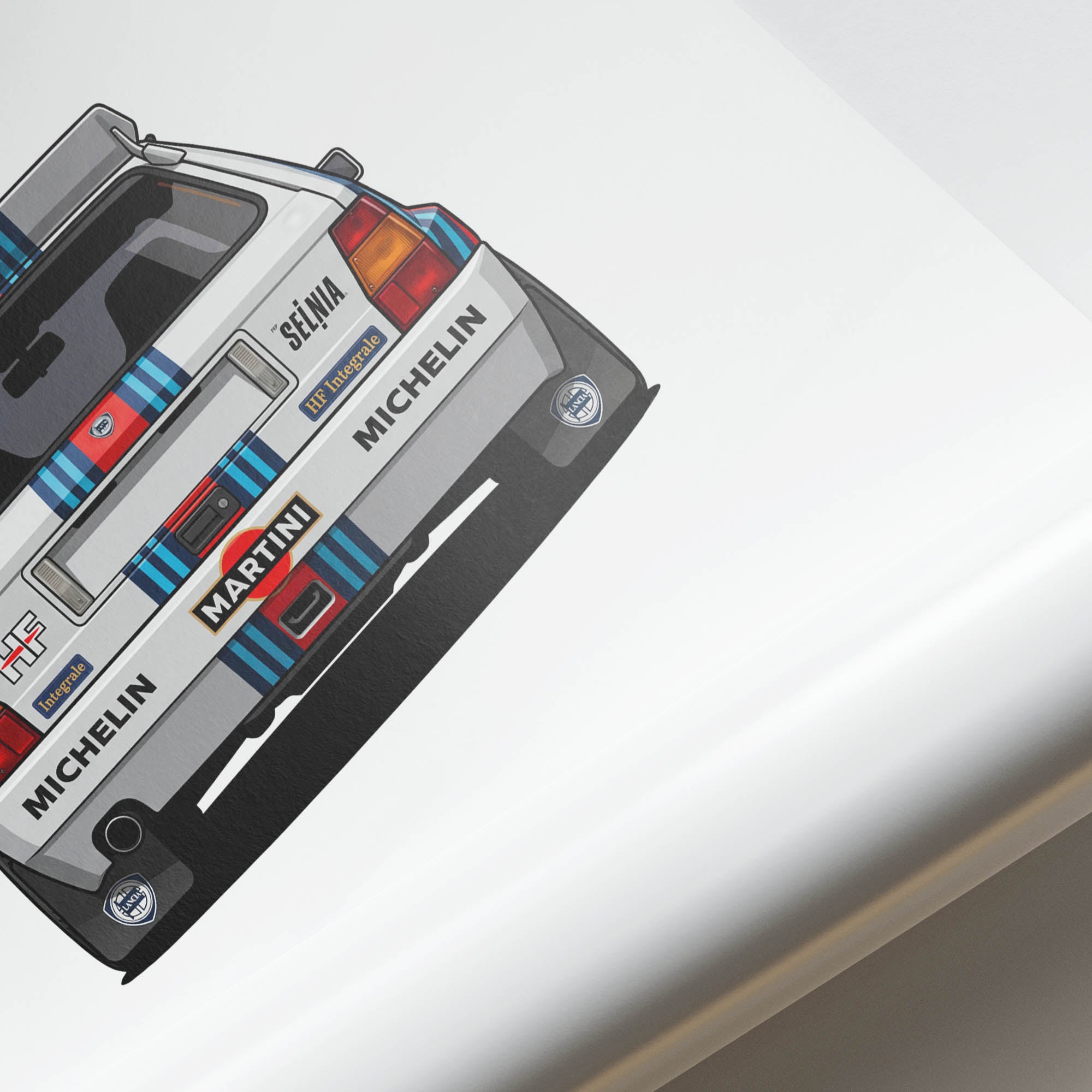 Lancia Delta Integrale Poster – 1992 Martini Racing Safari Rally Print