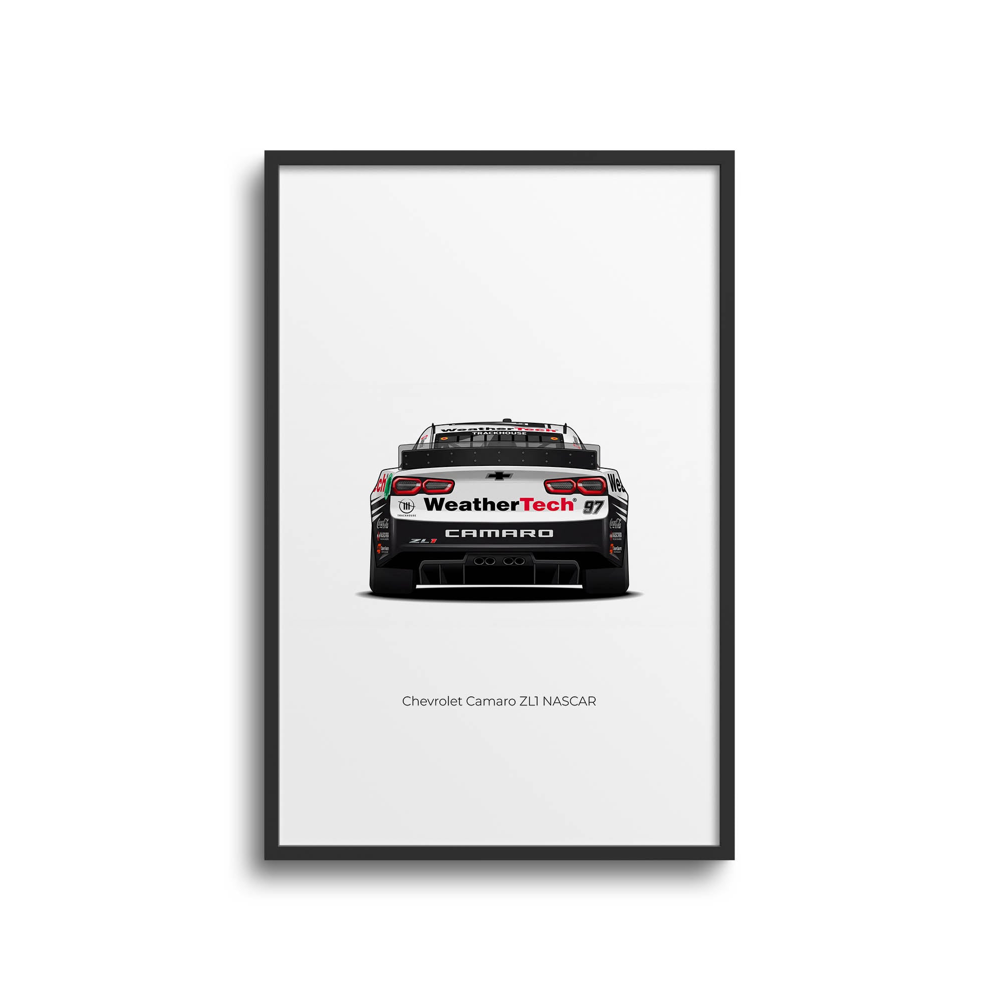 2025 Chevrolet Camaro Zl1 Shane Van Gisbergen Weathertech Livery Back View Poster