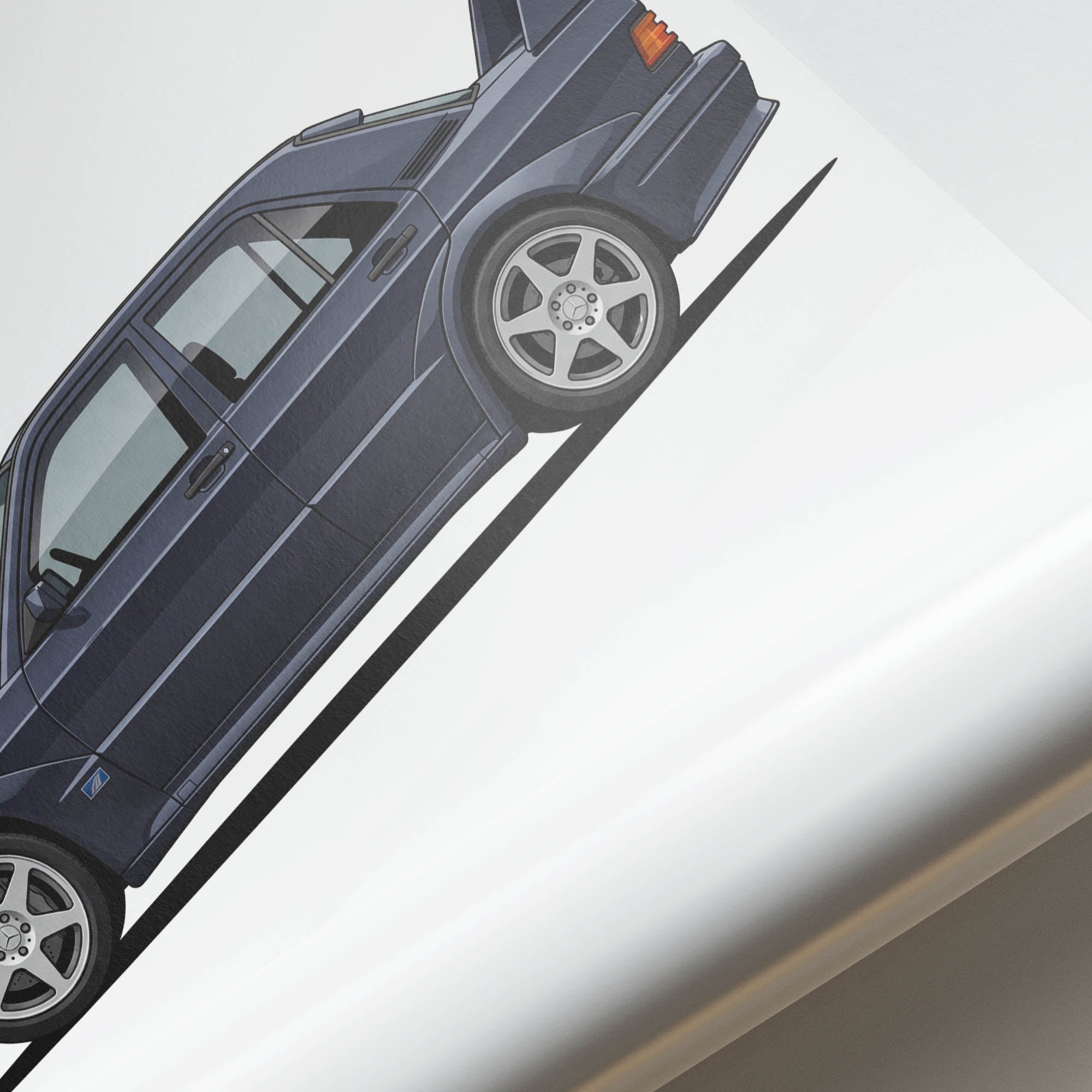 1990 Mercedes-Benz 190E 2 5 16 Evolution – Car Print (Side)