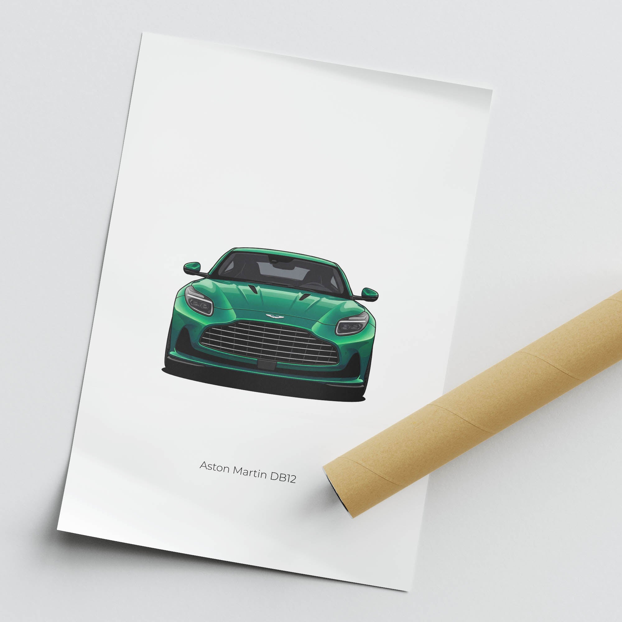 2024 Aston Martin DB12 Iridescent Emerald – Car Print