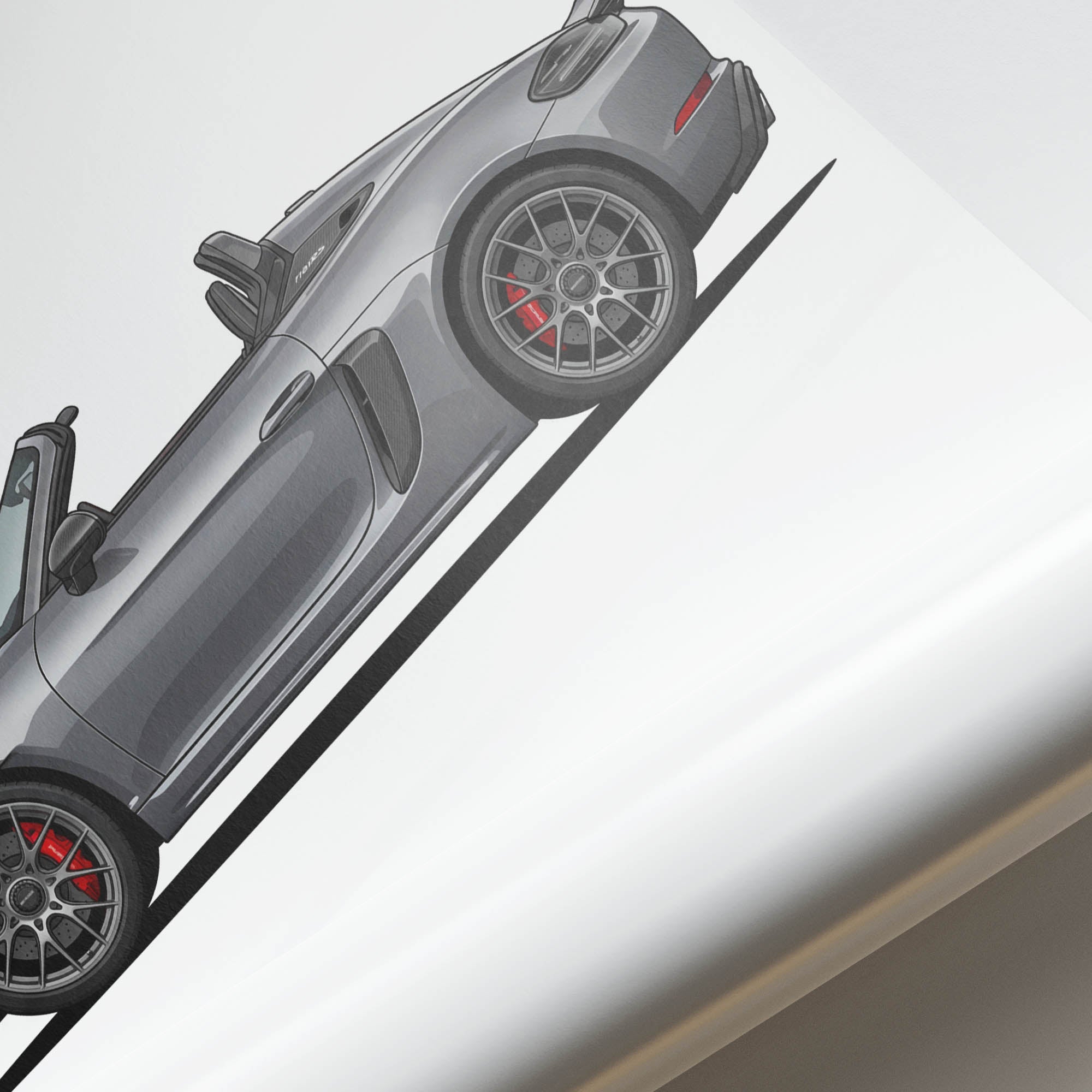 2024 Porsche 718 Spyder RS Vanadium – Car Print (Side)