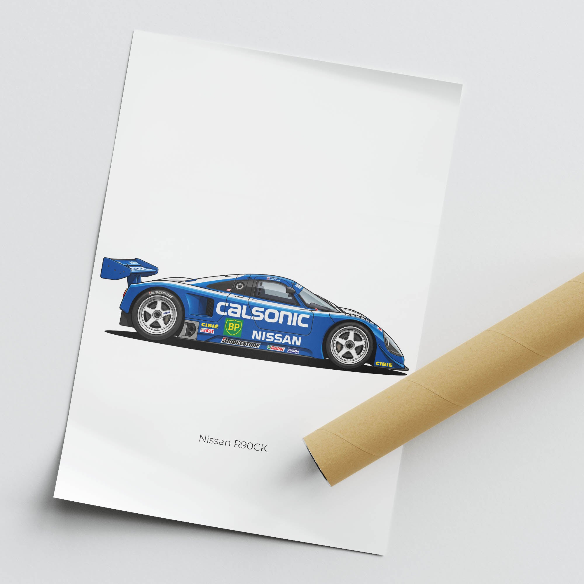 1990 Nissan R90CK Calsonic – Car Print