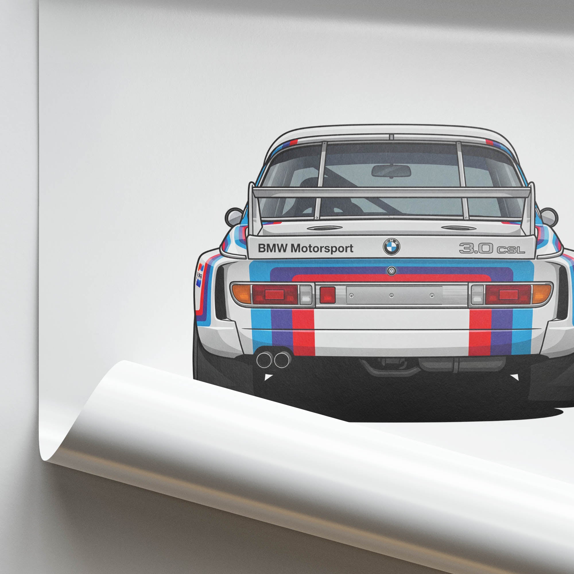 1975 BMW 3 0 CSL BMW Motorsport – Car Print