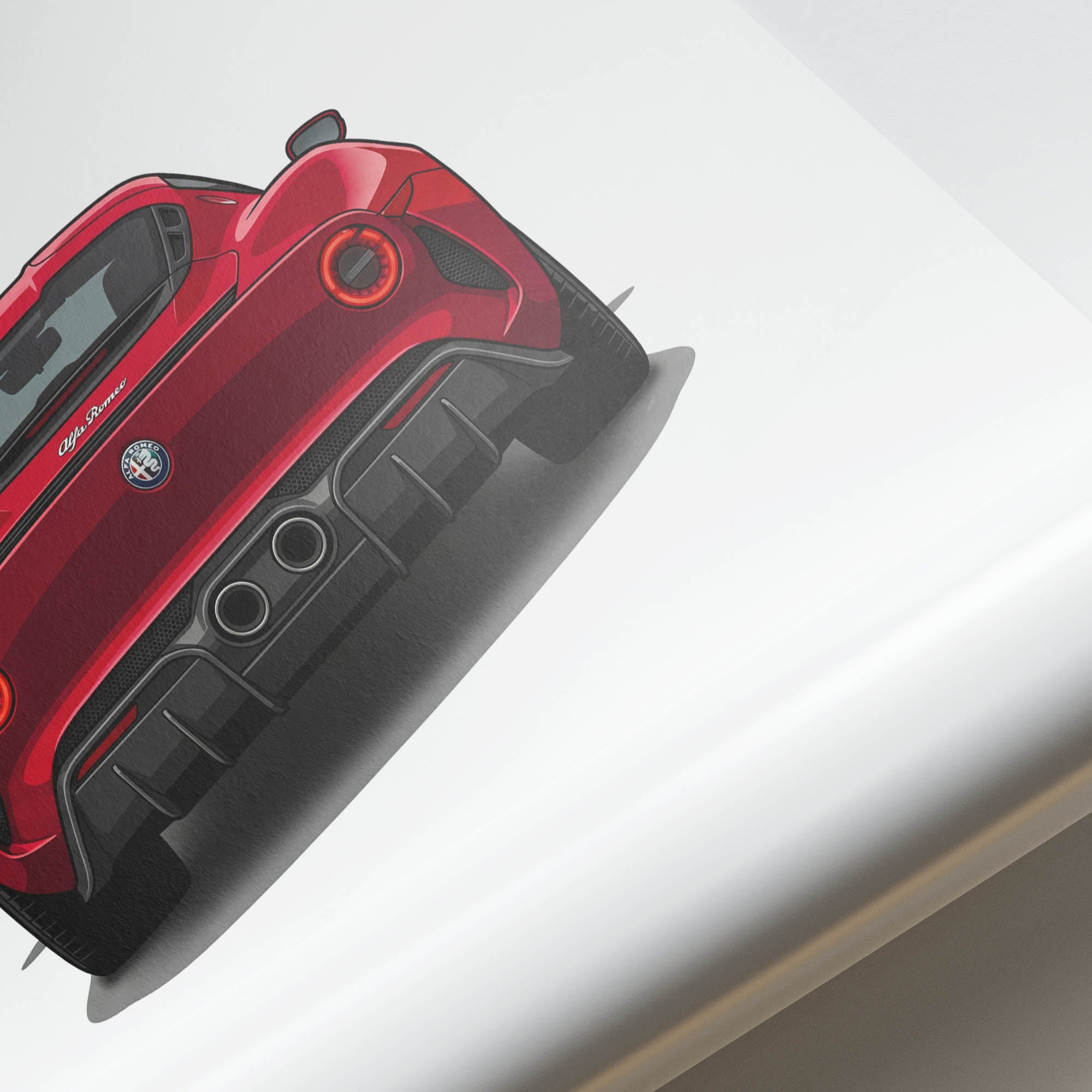 2024 Alfa Romeo 33 Stradale – Car Print (Back)