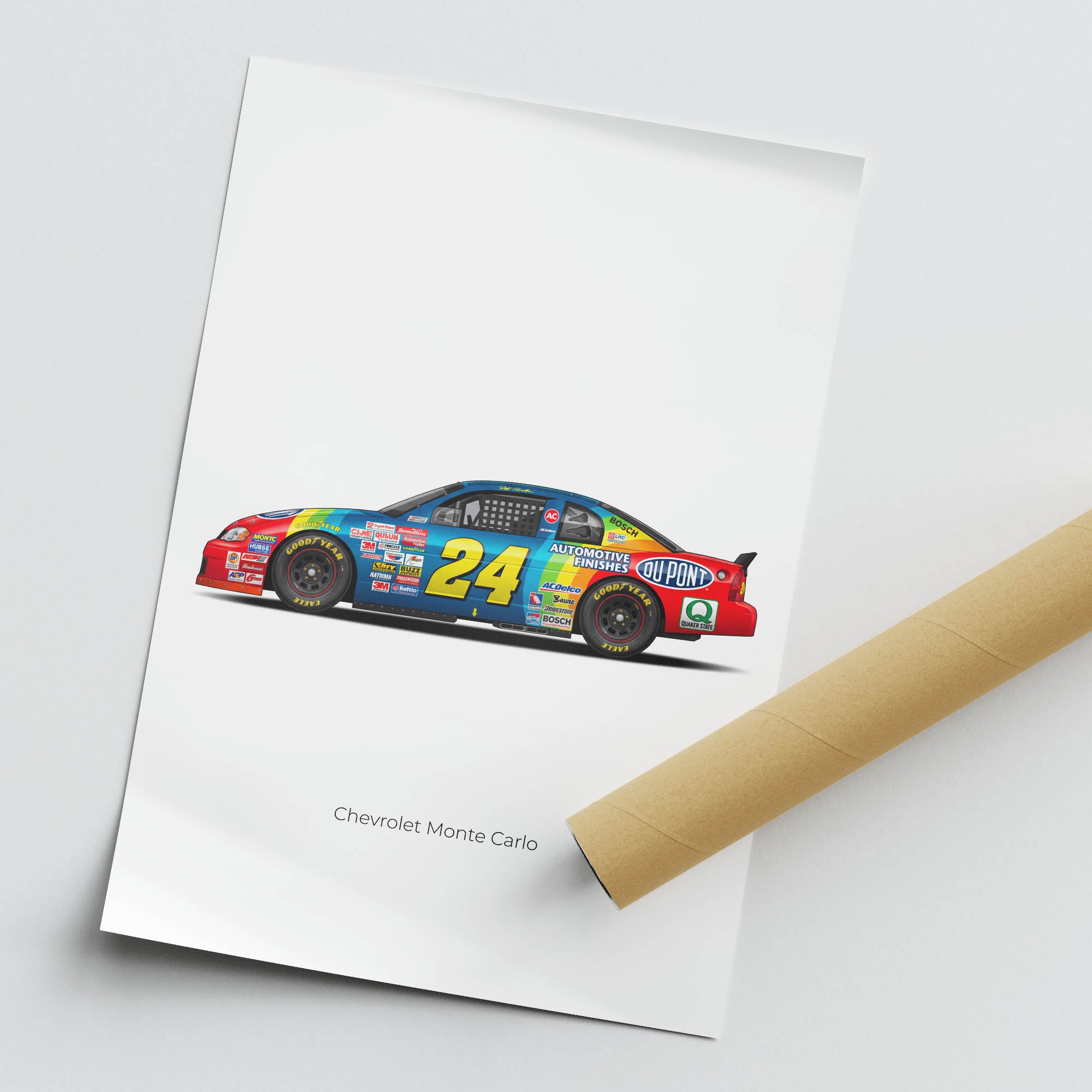 1995 Chevrolet Monte Carlo Jeff Gordon Dupont – Car Print