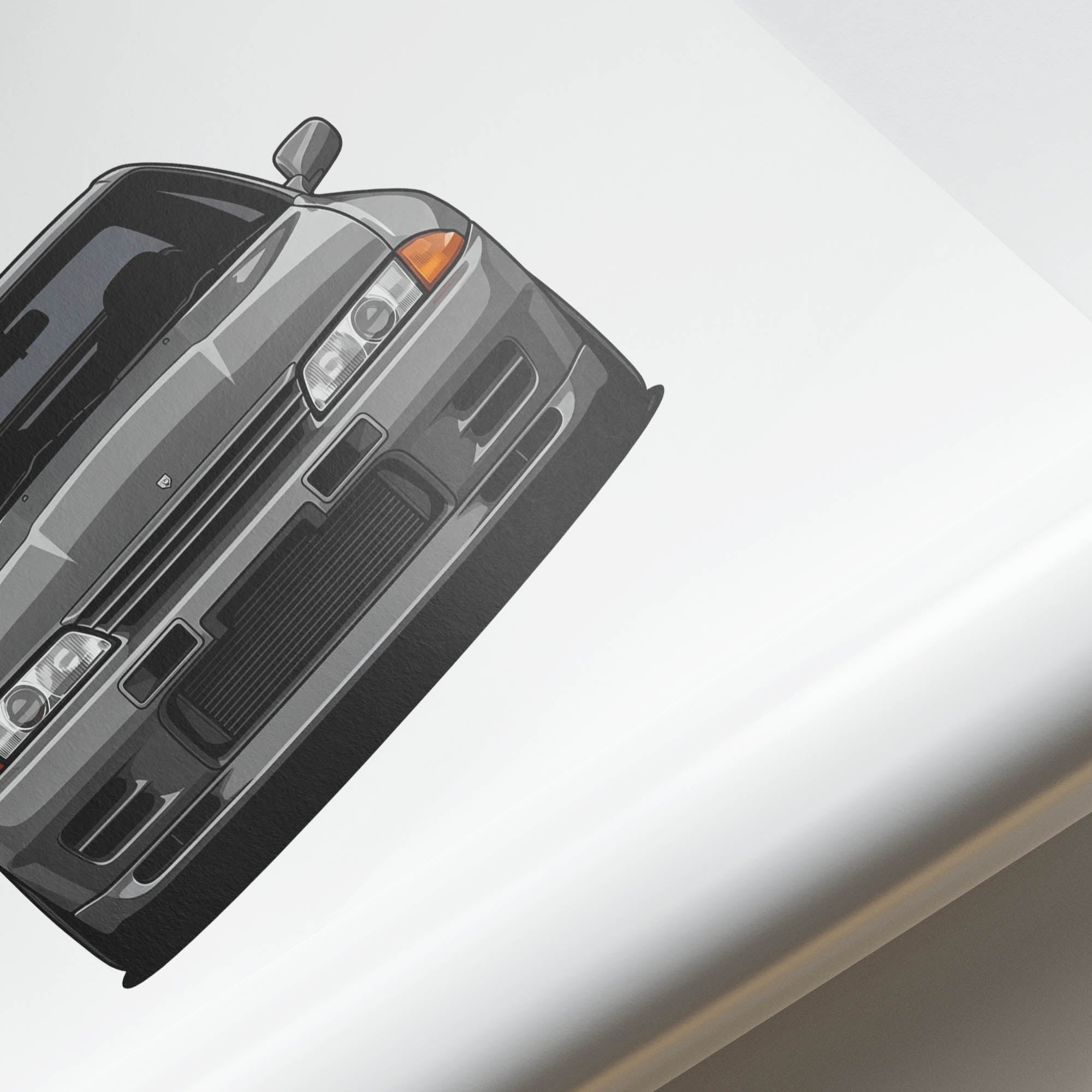 1989 Nissan Skyline GT R R32 Gun – Car Print