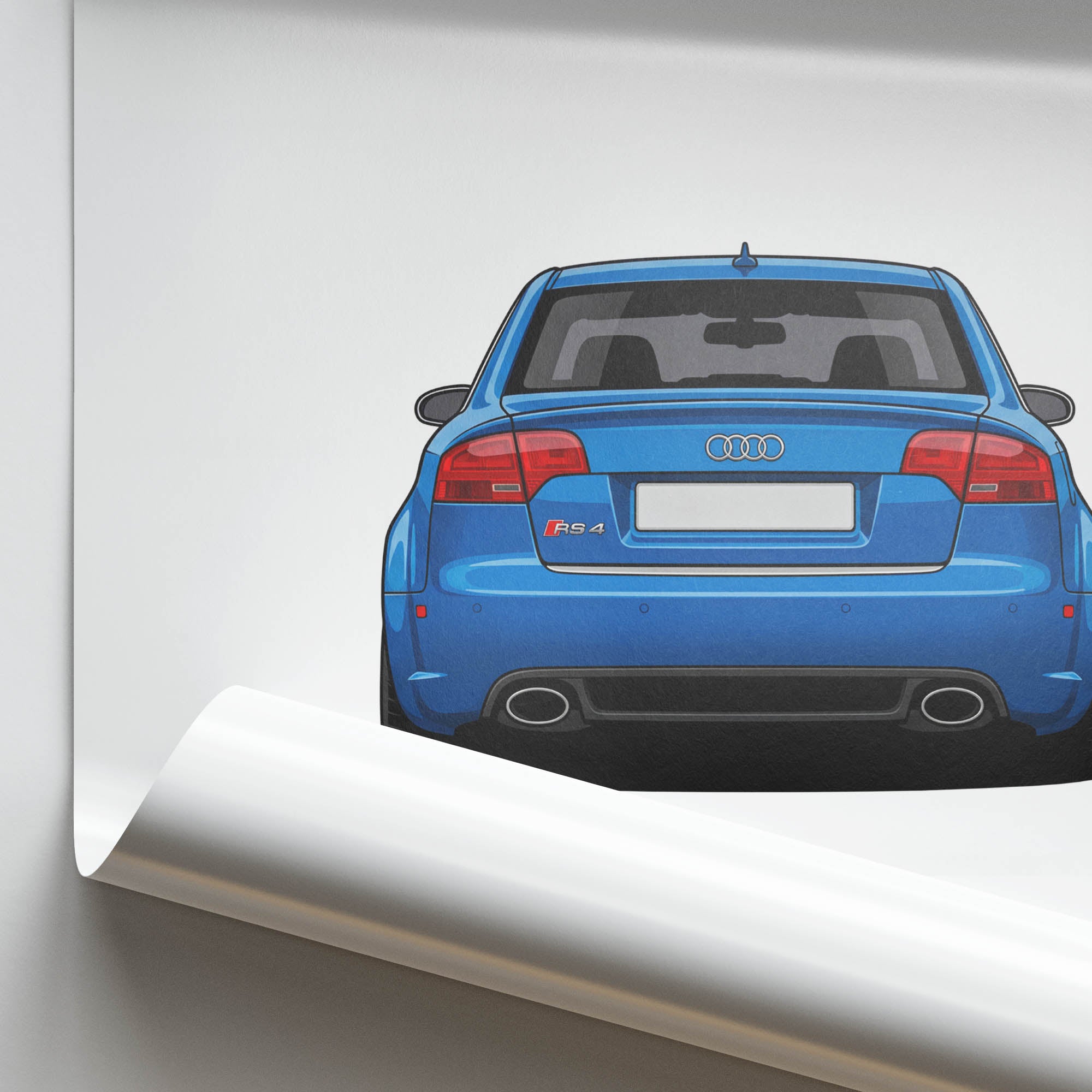 2006 Audi RS4 B7 Sprint – Car Print (Back)