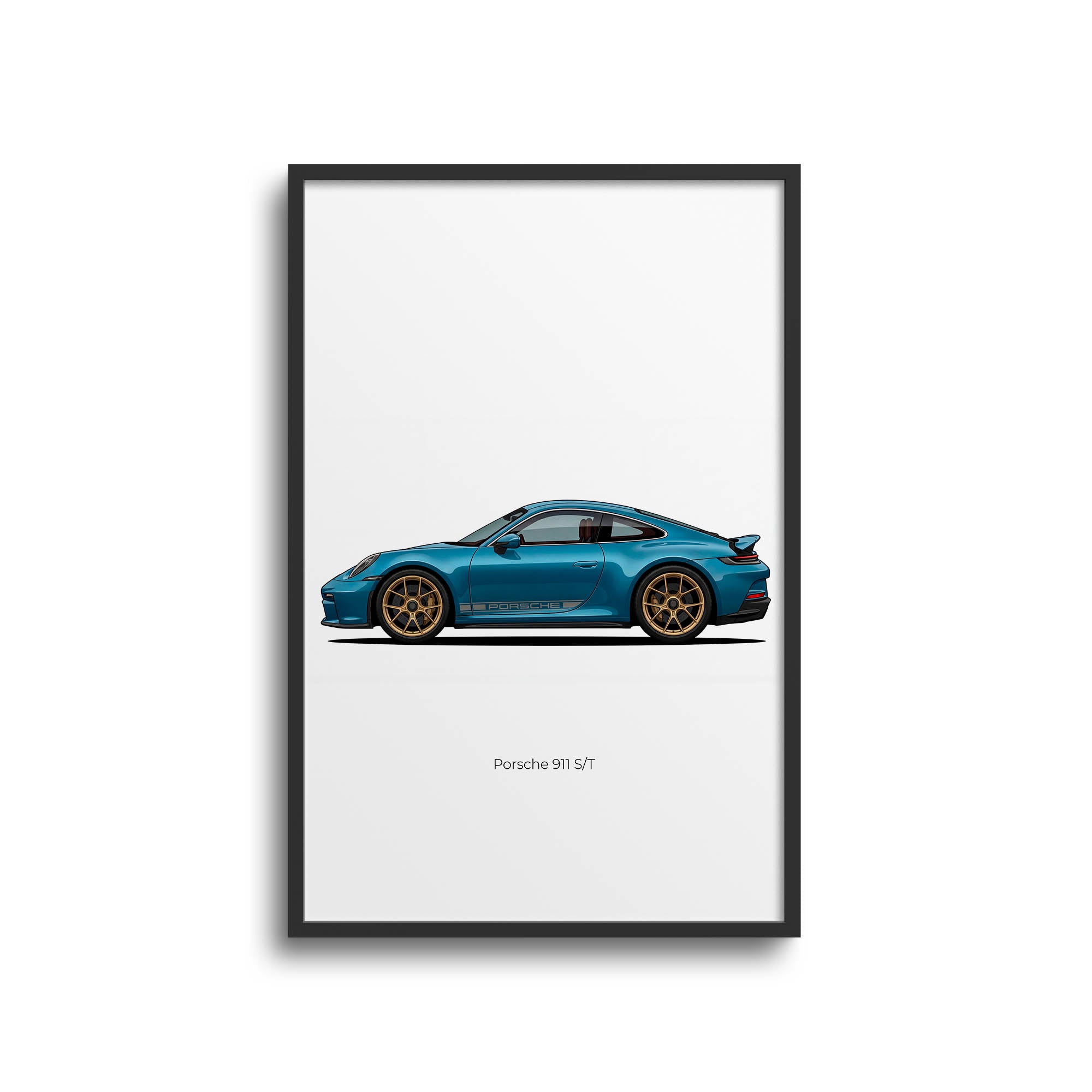 2024 Porsche 911 S T Shore – Car Print (Side)
