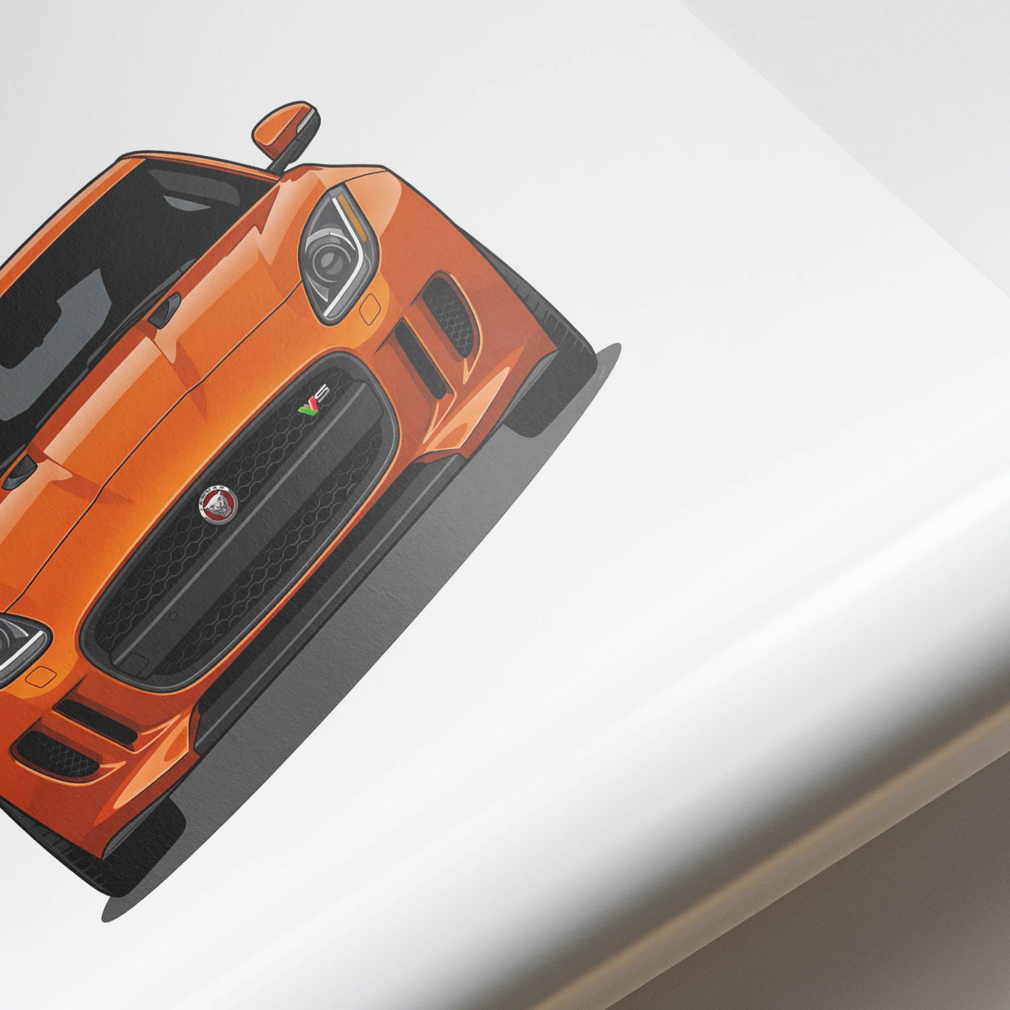 2013 Jaguar F Type V8 S Firesand – Car Print