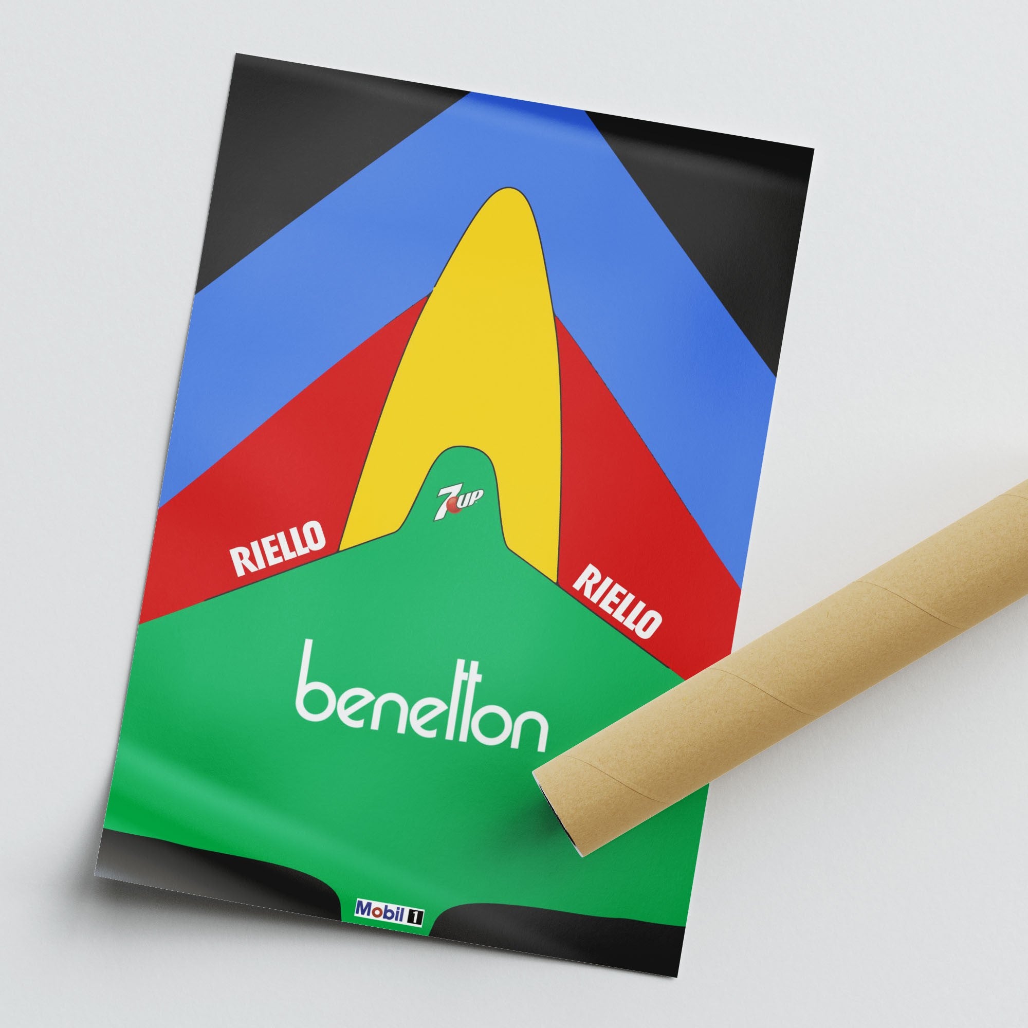 Benetton 1989 B189 F1 Livery Poster