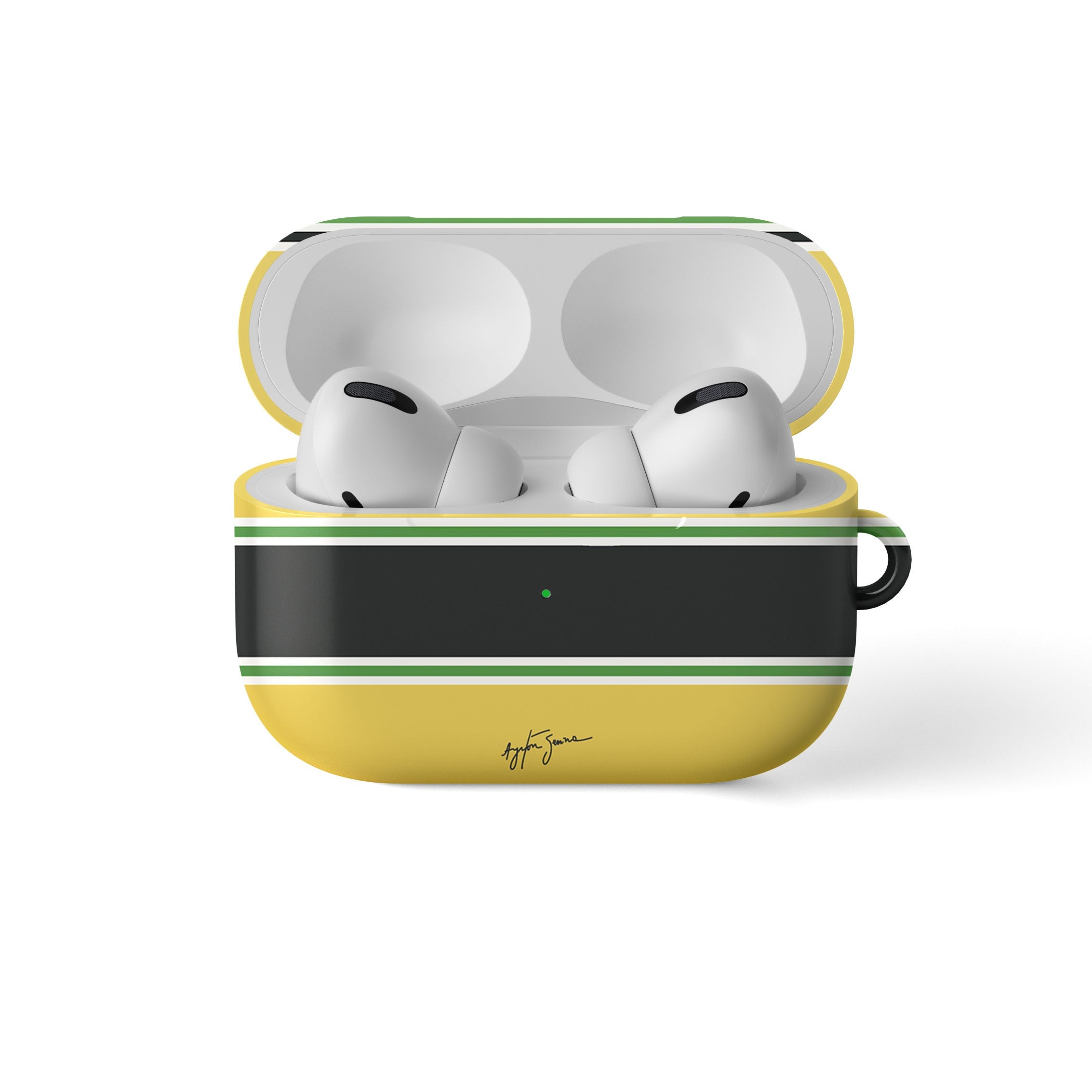 Ayrton Senna F1 McLaren 1988 Homage Illustration AirPods Case