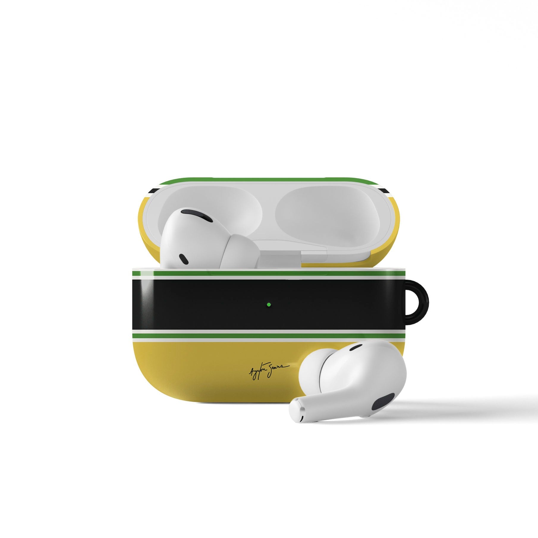 Ayrton Senna F1 McLaren 1988 Homage Illustration AirPods Case