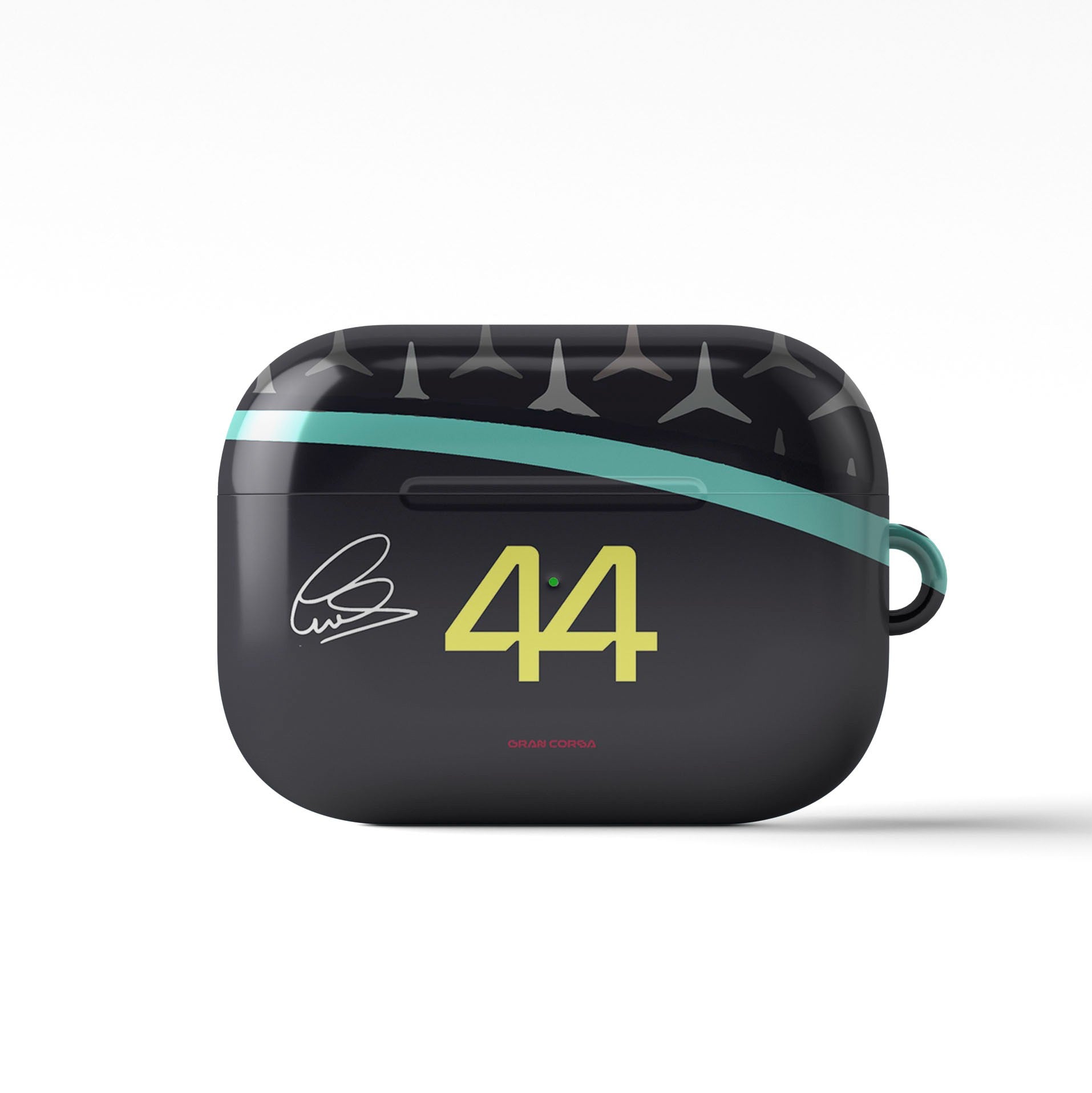 Lewis Hamilton F1 Mercedes-AMG Petronas 2024 W15 Livery AirPods Case