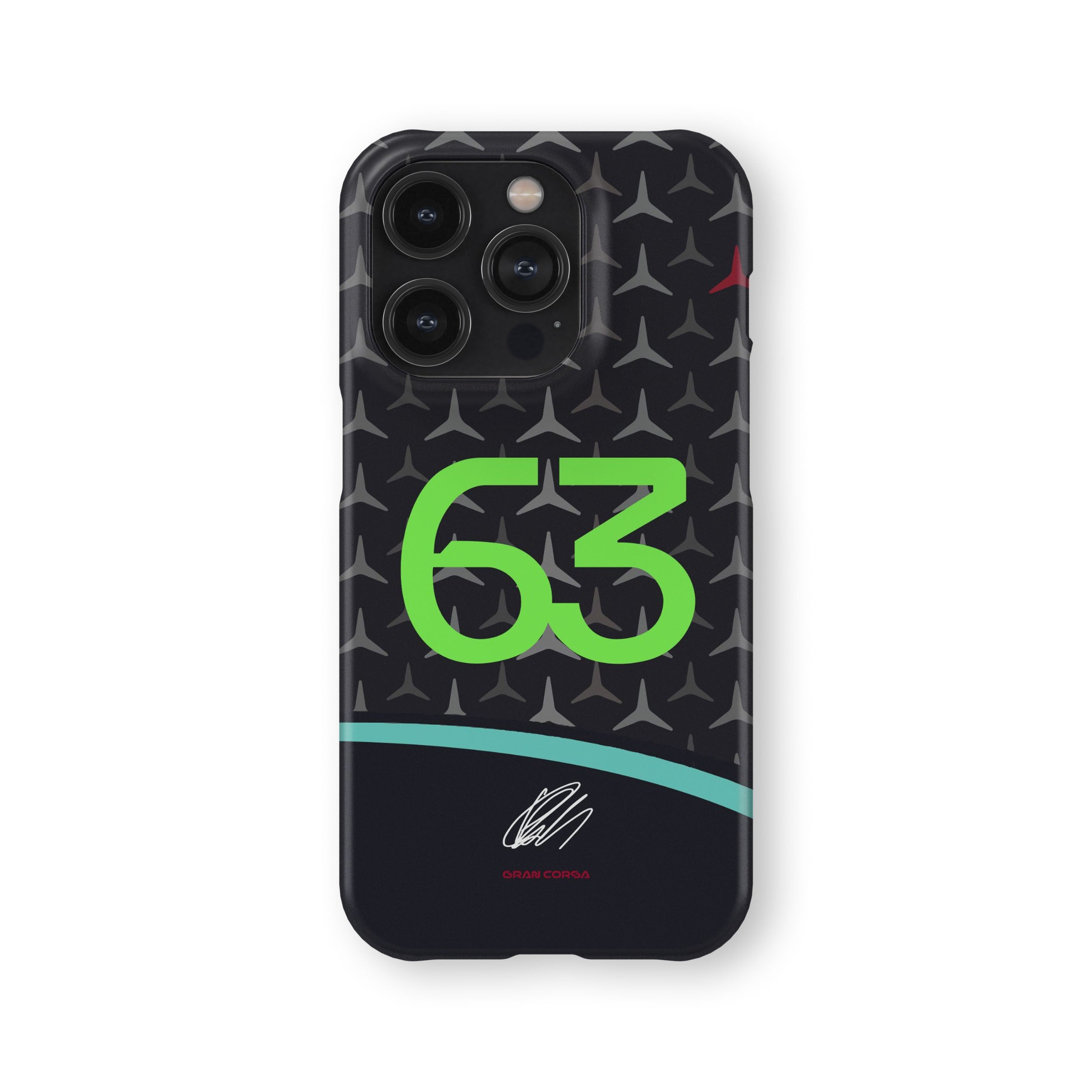 George Russell F1 Mercedes-AMG Petronas 2024 W15 Livery Phone Case