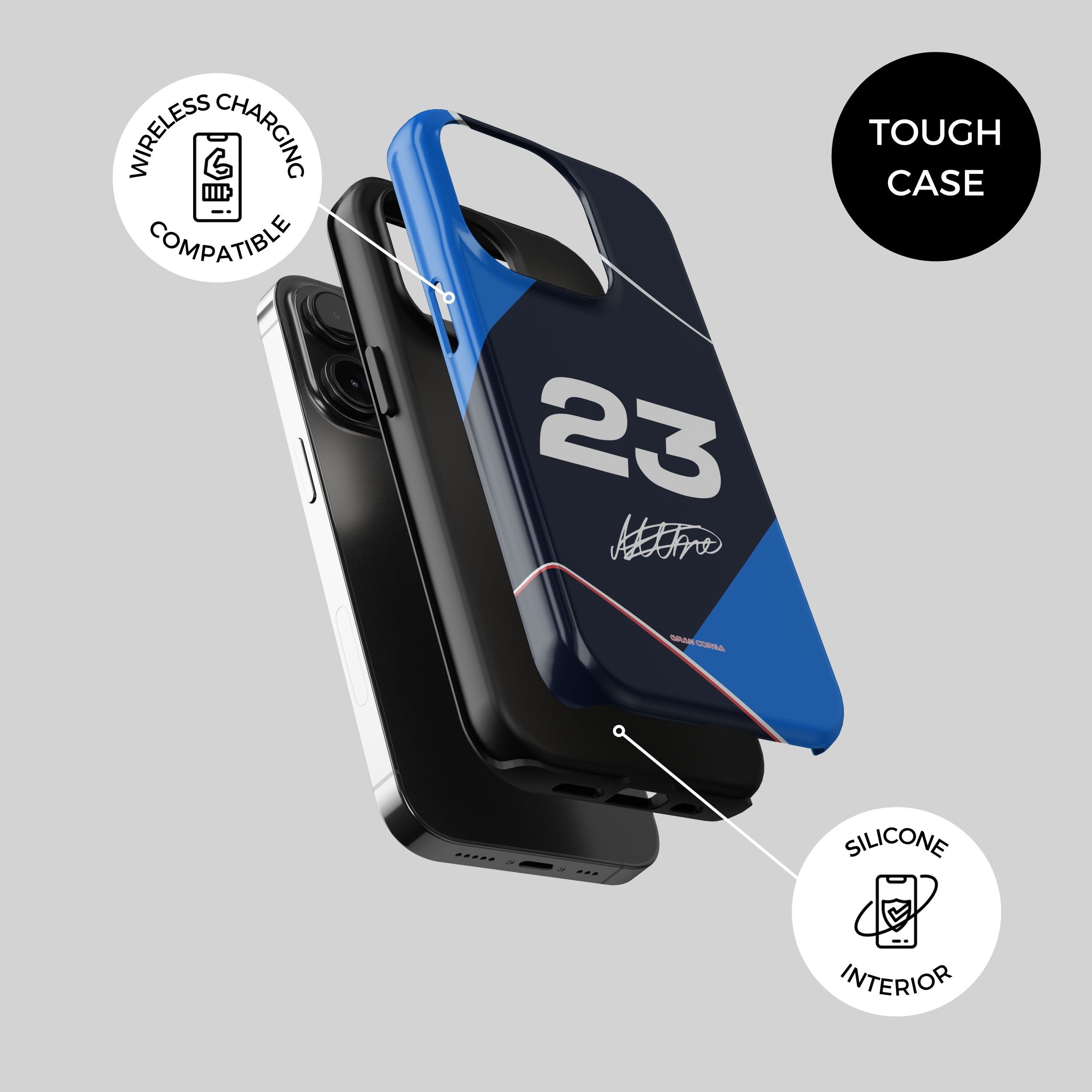 Alexander Albon F1 Williams 2024 Season Livery Phone Case