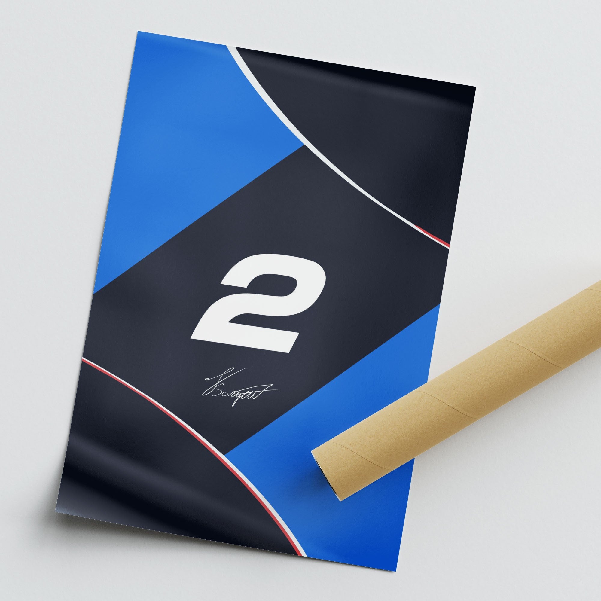 Logan Sargeant F1 Williams 2024 Season Livery Poster