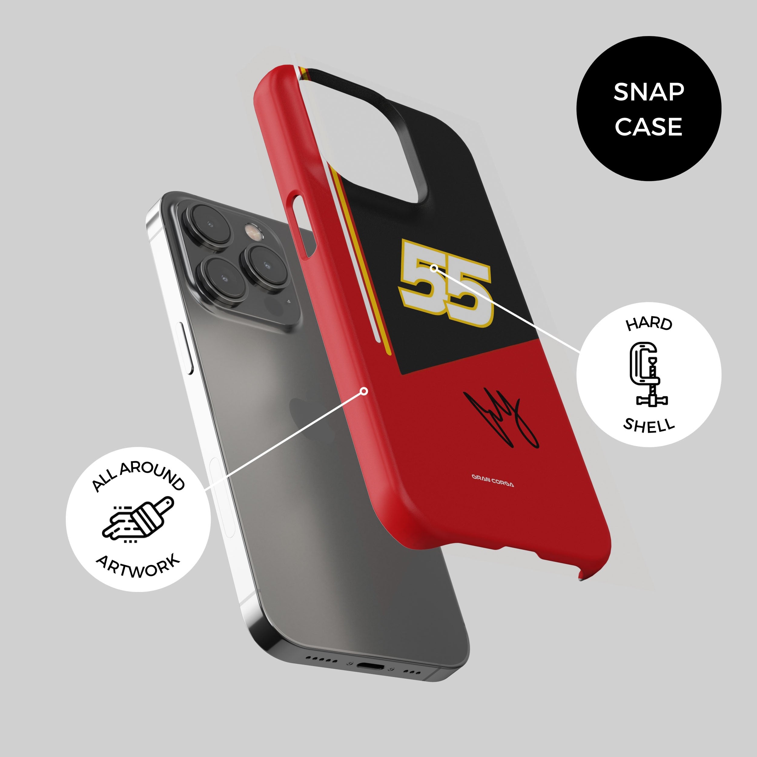 Carlos Sainz F1 Ferrari 2024 SF-24 Livery Phone Case