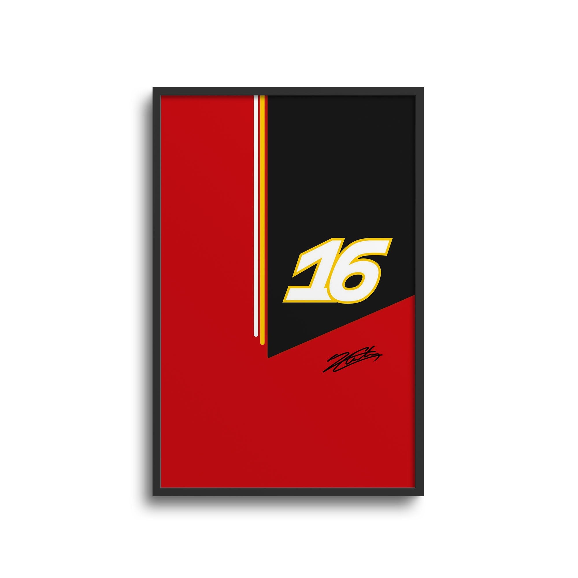 Charles Leclerc F1 Ferrari 2024 SF-24 Livery Poster