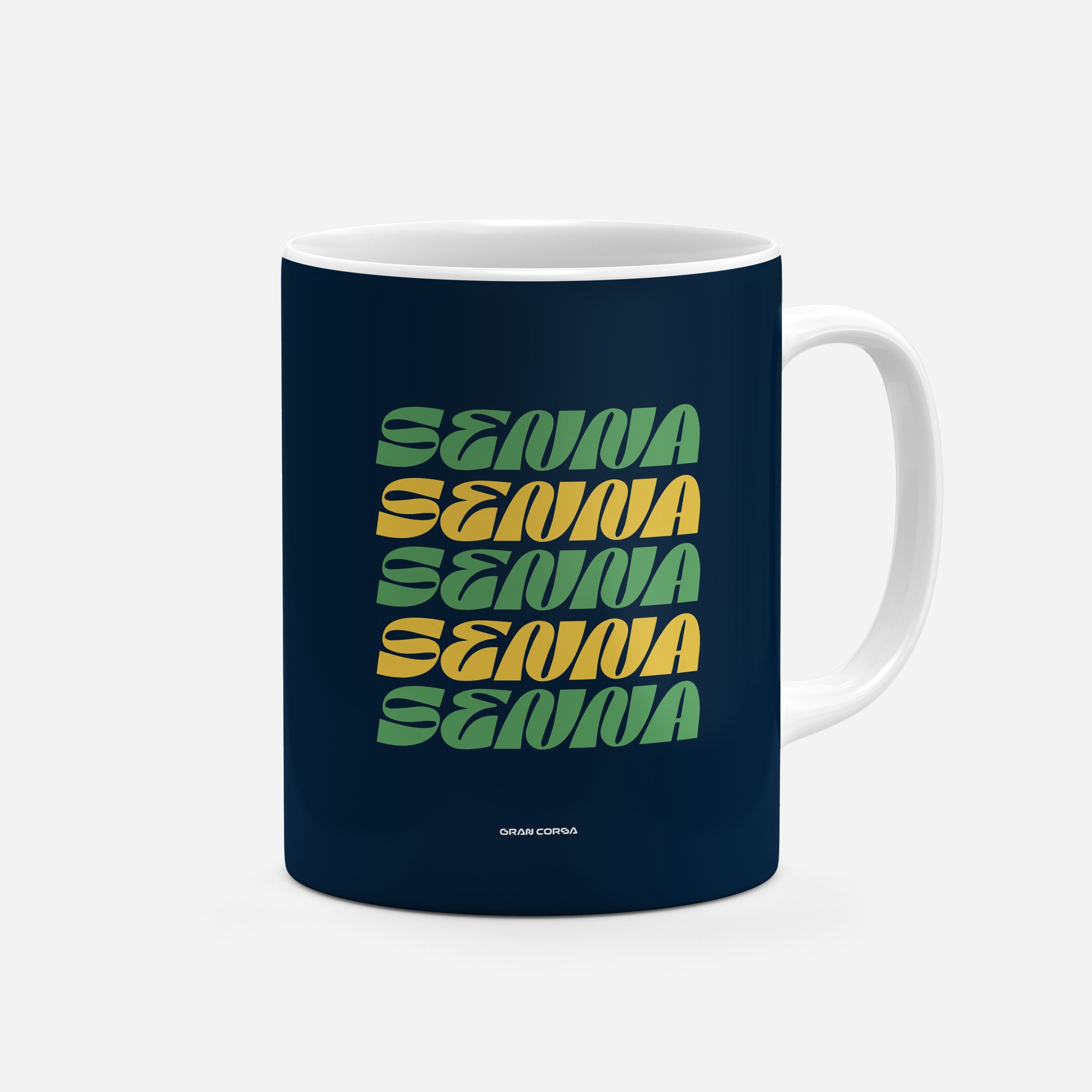 Ayrton Senna F1 McLaren 1989 Homage Illustration Mug