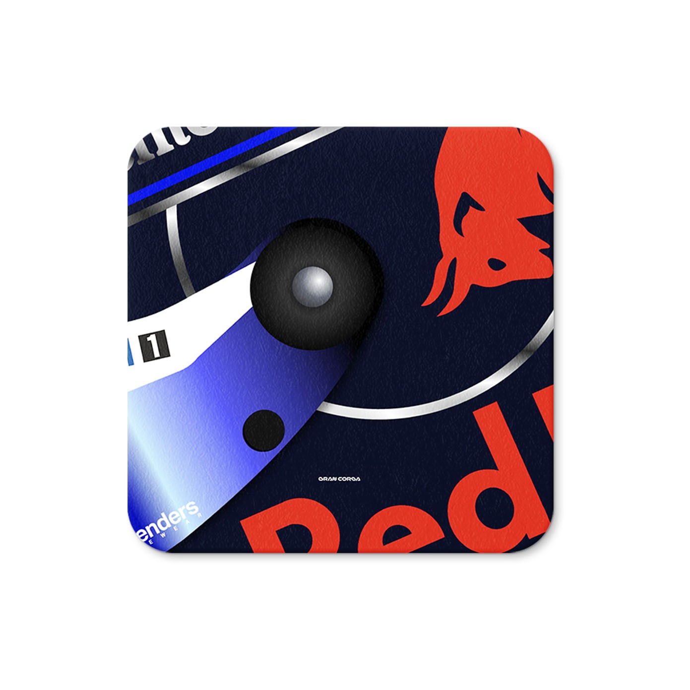 Max Verstappen F1 Red Bull Racing 2024 Miami GP Helmet Coaster