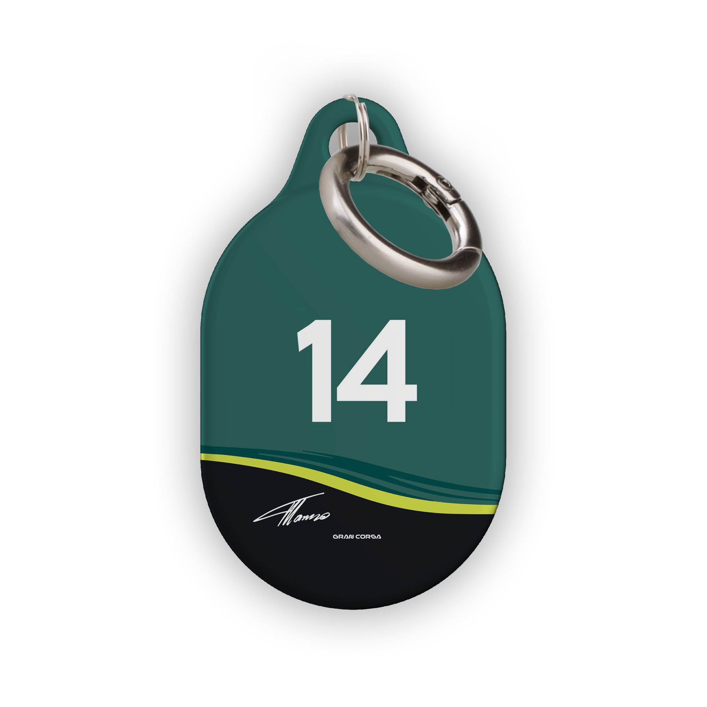 Fernando Alonso F1 Aston Martin 2024 AMR24 Livery AirTag Holder