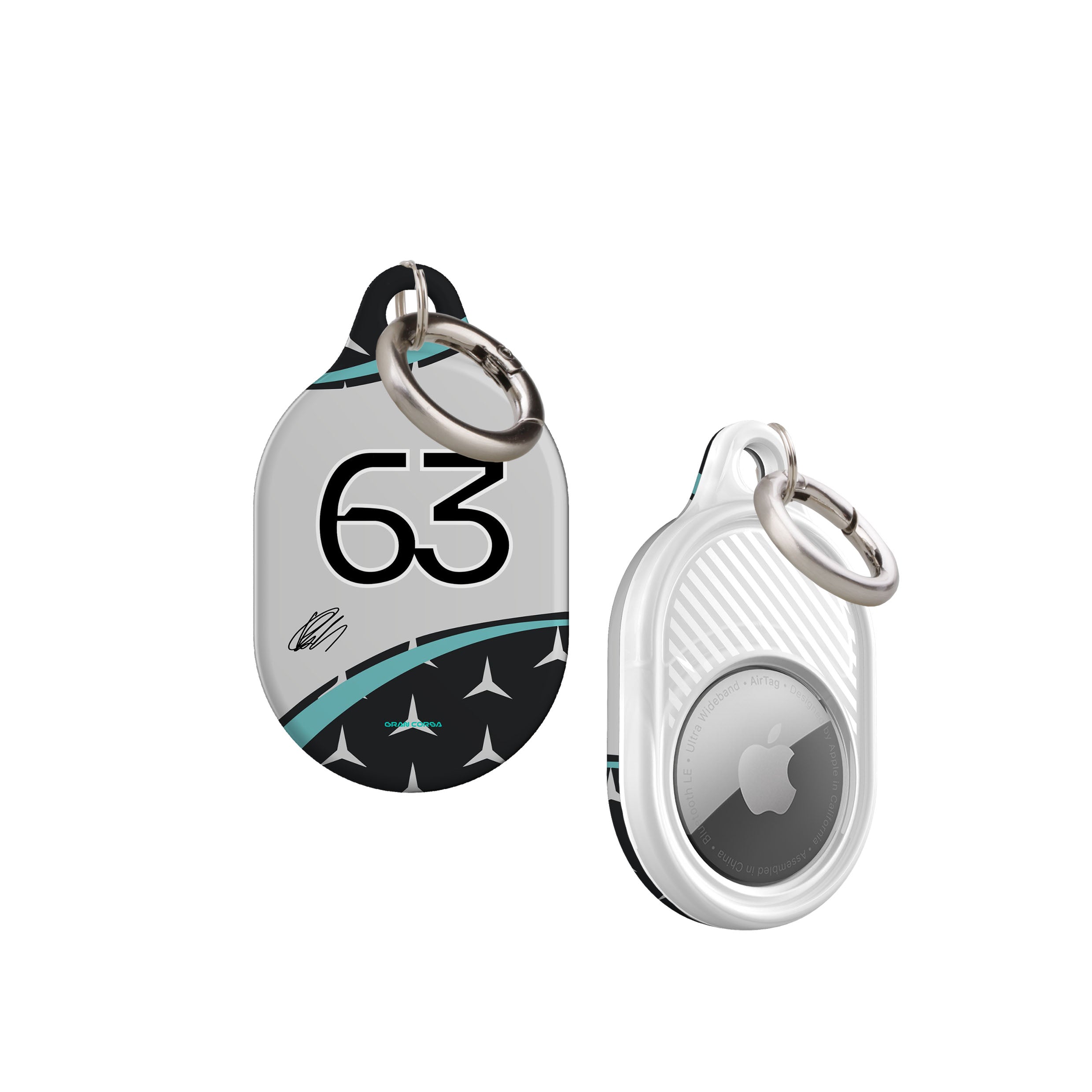 George Russell F1 Mercedes-AMG Petronas 2025 Season Signed AirTag Holder