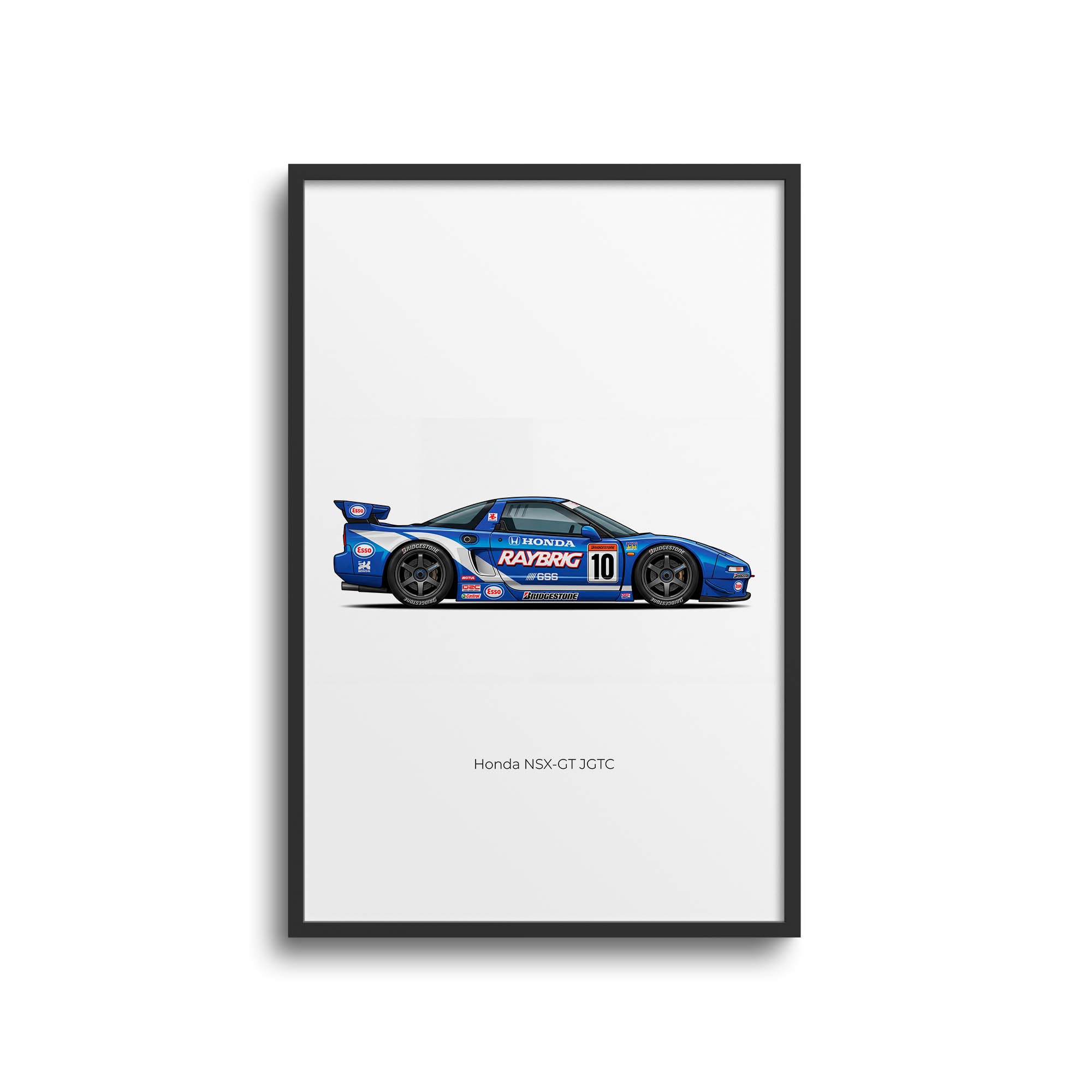 1997 Honda NSX GT JGTC Raybrig – Car Print (Side)