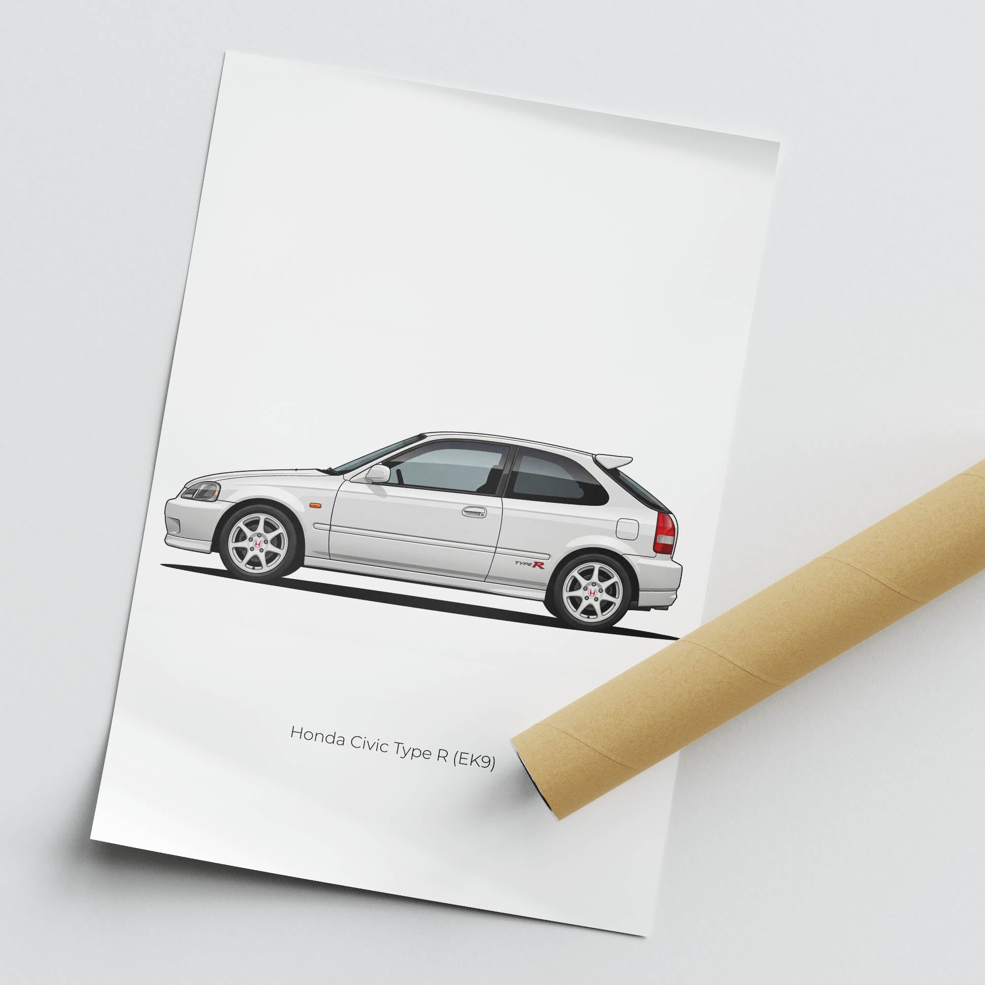 1997 Honda Civic Type R EK9 Championship – Car Print (Side)