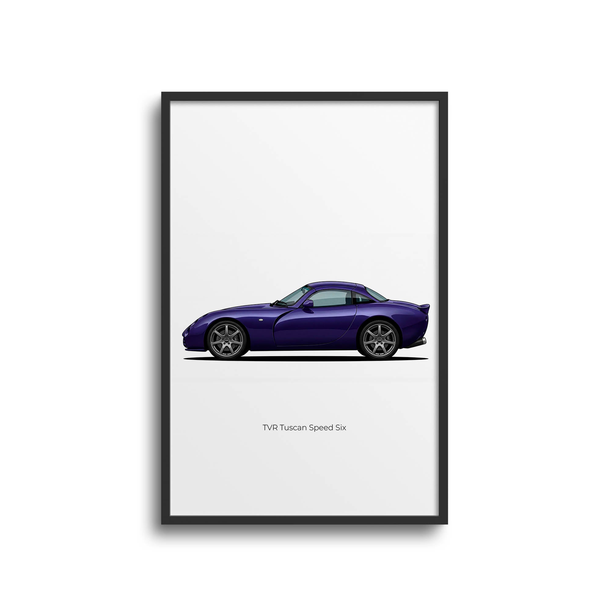 2005 Tvr Tuscan Speed Six Cascade Indigo – Car Print (Side)