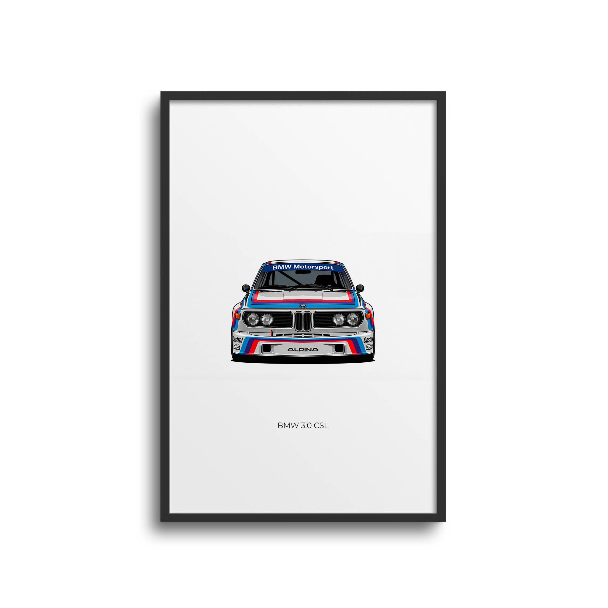 1975 BMW 3 0 CSL BMW Motorsport – Car Print